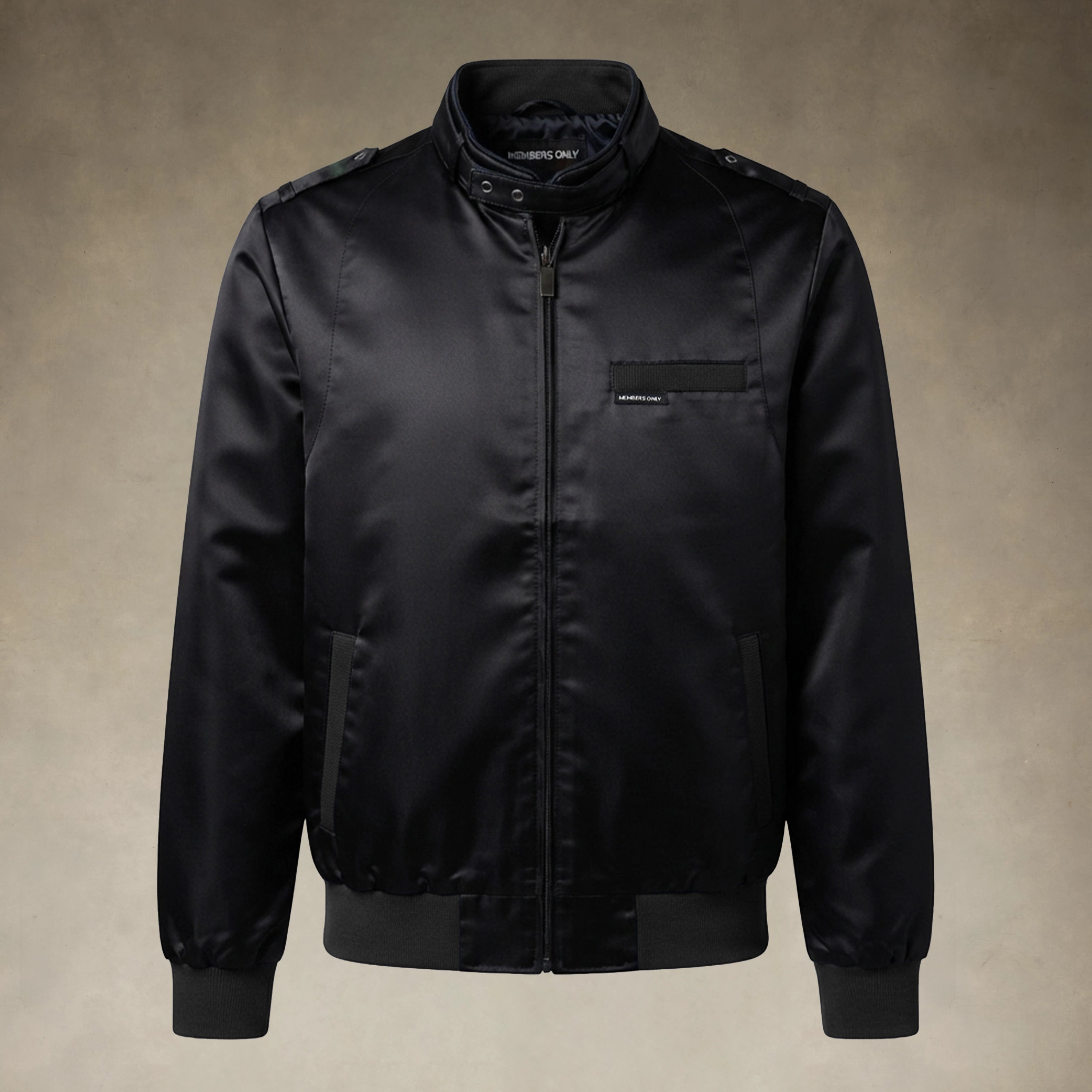 Men's Classic Satin Iconic Racer Jacket