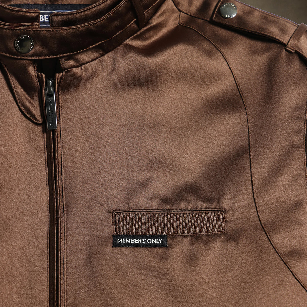 Men's Classic Satin Iconic Racer Jacket