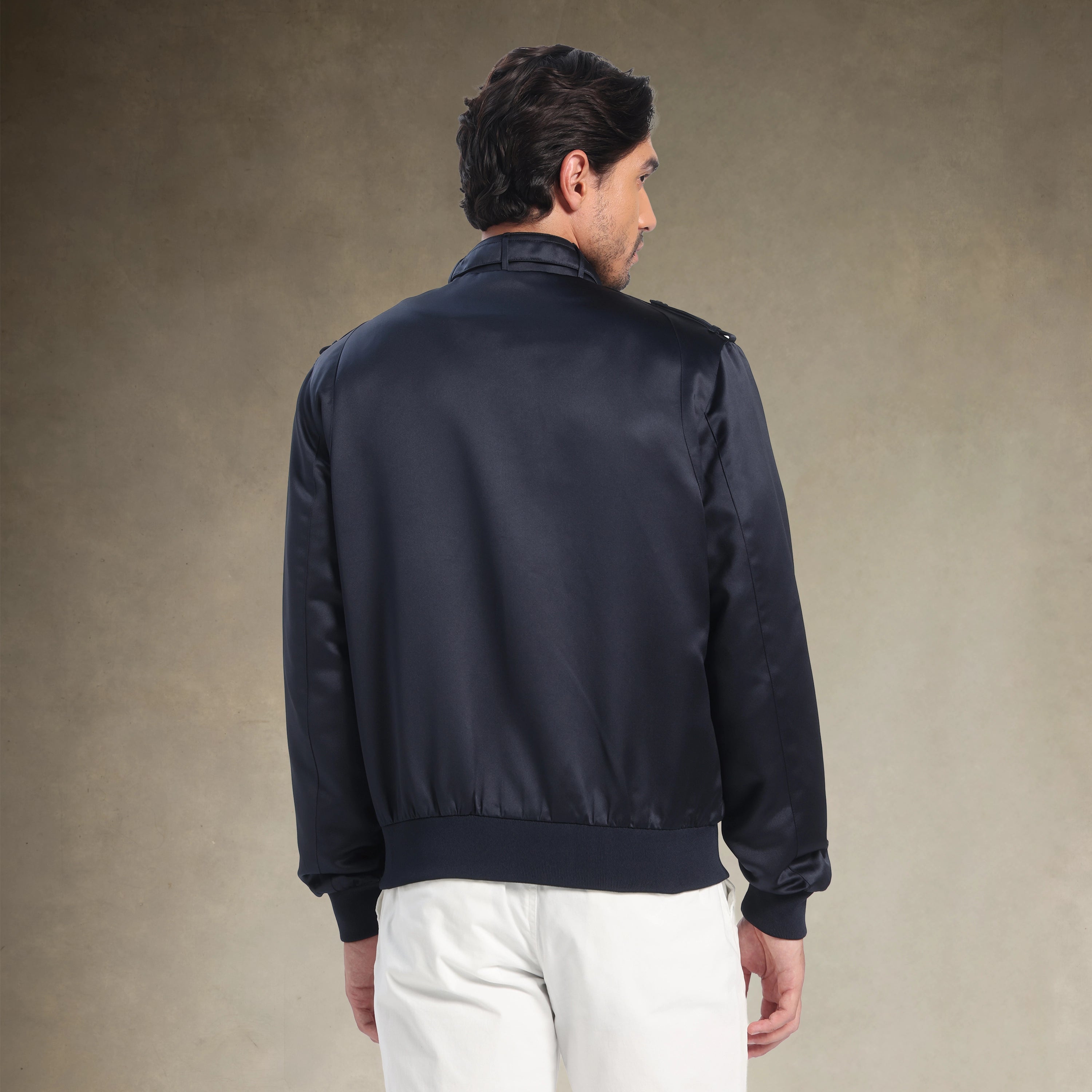 Men's Classic Satin Iconic Racer Jacket