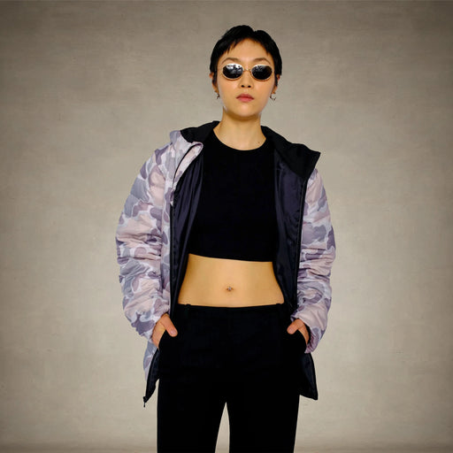 Women's Solid Packable Oversized Jacket - FINAL SALE Womens Jacket Members Only® Camo Small 