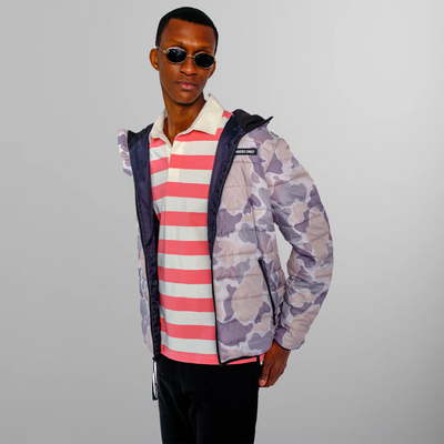 Men's Solid Packable Jacket - FINAL SALE Men's Jackets Members Only Snow Camo Small 