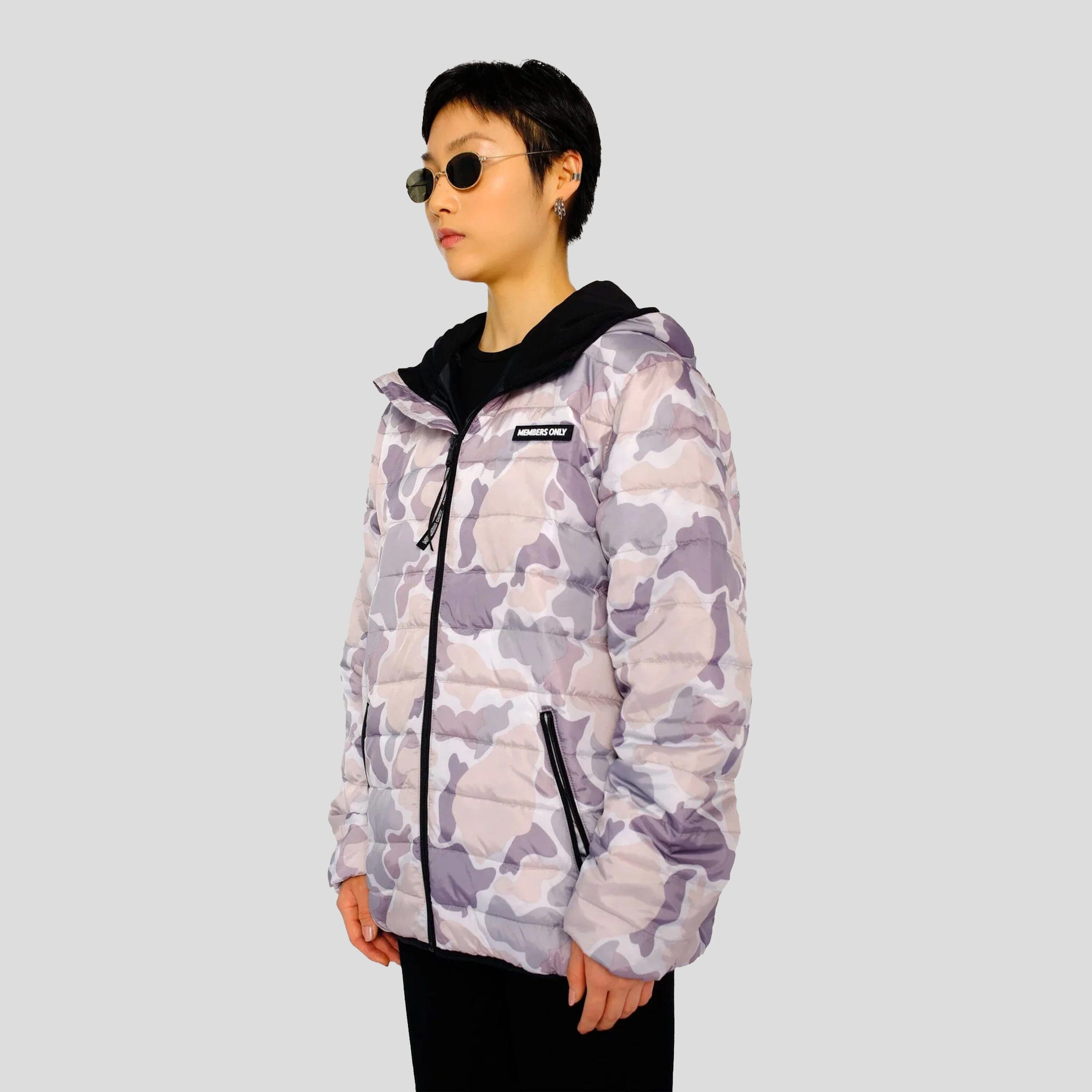 Women's Solid Packable Oversized Jacket Womens Jacket Members Only 