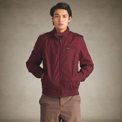 Men's Iconic Racer Quilted Lining Jacket Men's Iconic Jacket Members Only® Burgundy Small 