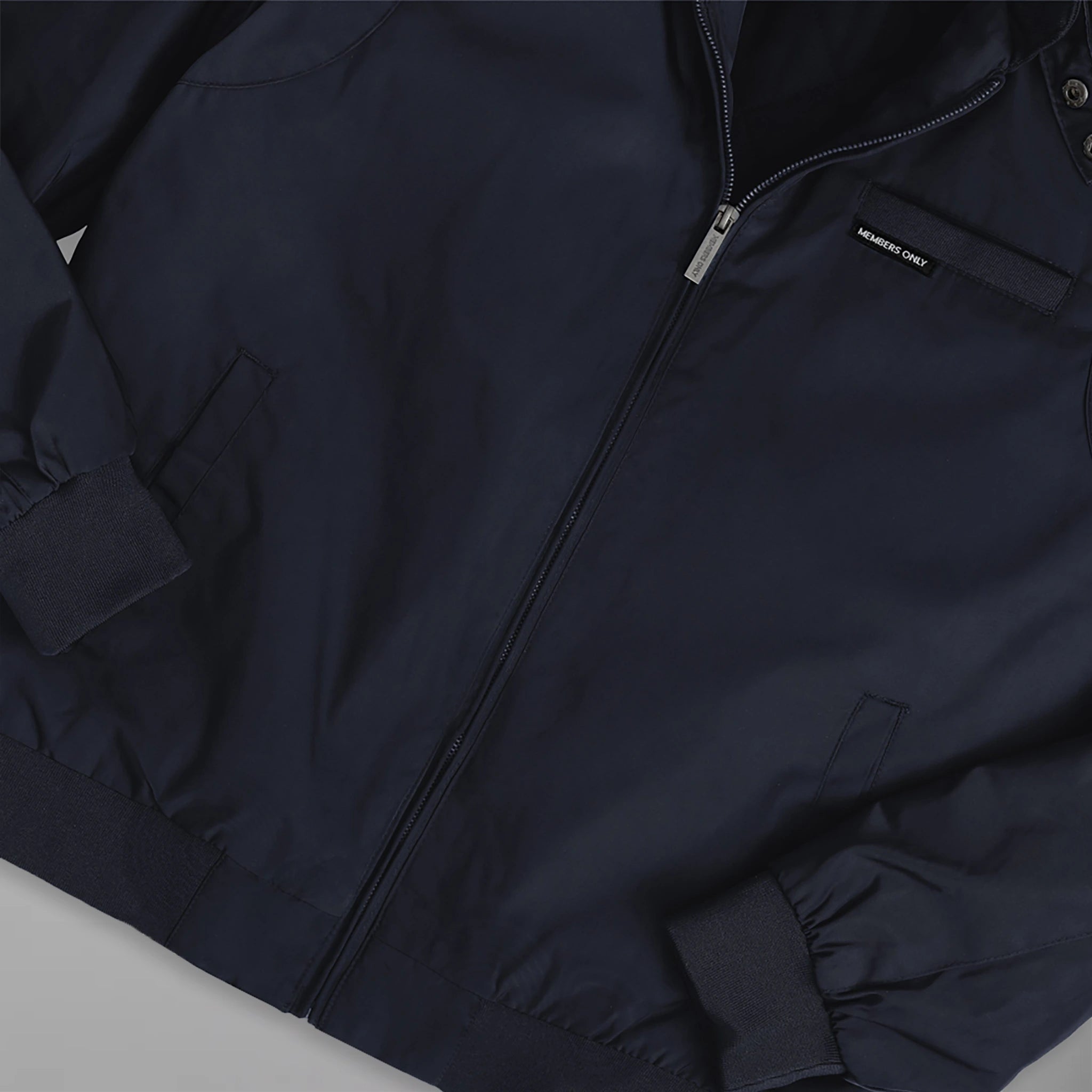 Men's Iconic Racer Quilted Lining Jacket (Slim Fit) Men's Iconic Jacket Members Only | navy