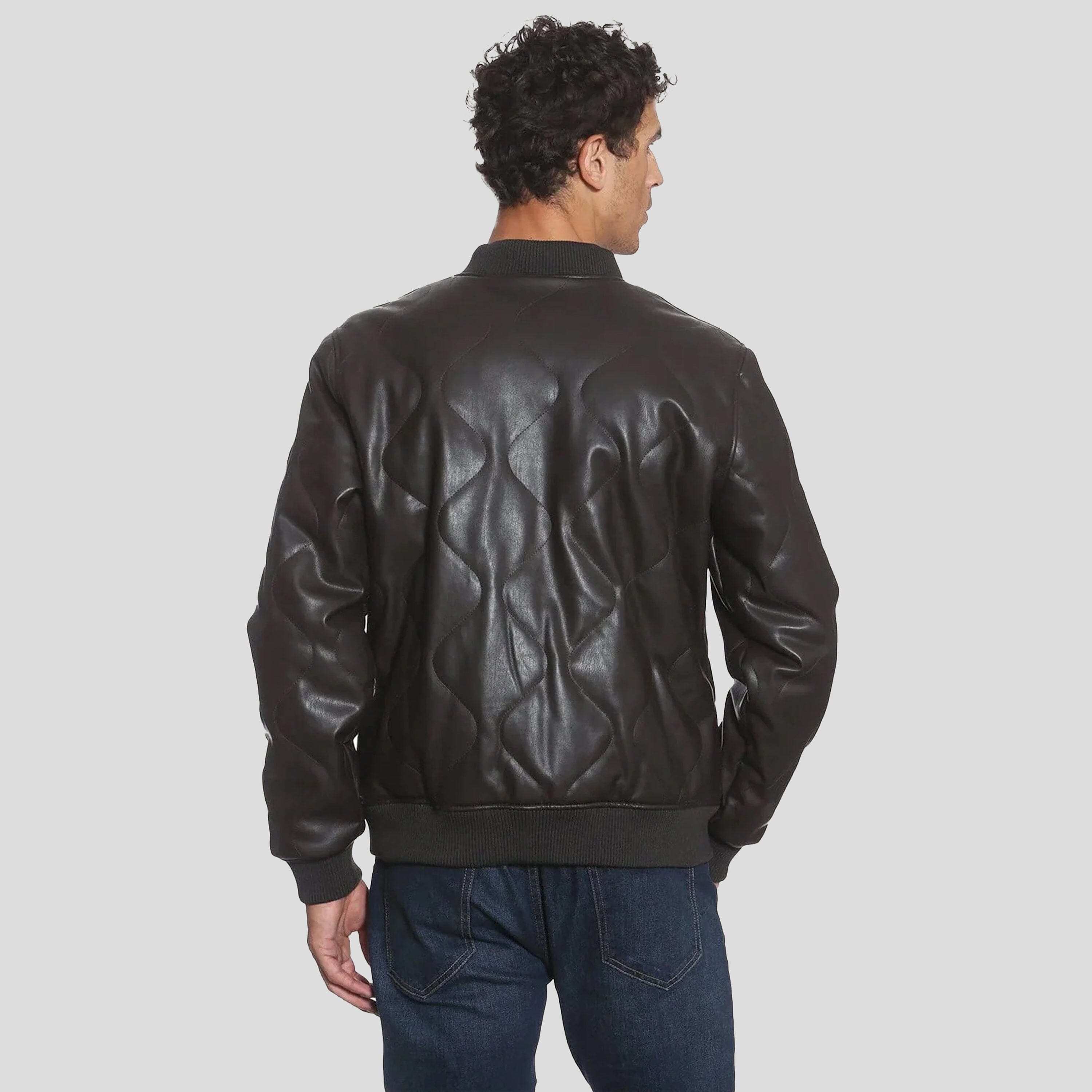 This Is It Faux Leather Bomber Jacket In Black – TheDesignChambersBoutique