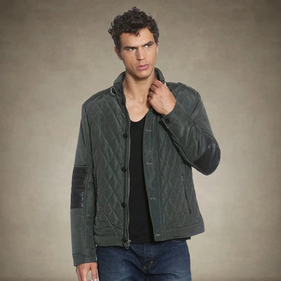 Men's Belmont Quilted Jacket Men's Jackets Members Only® Dark Green 2XL 