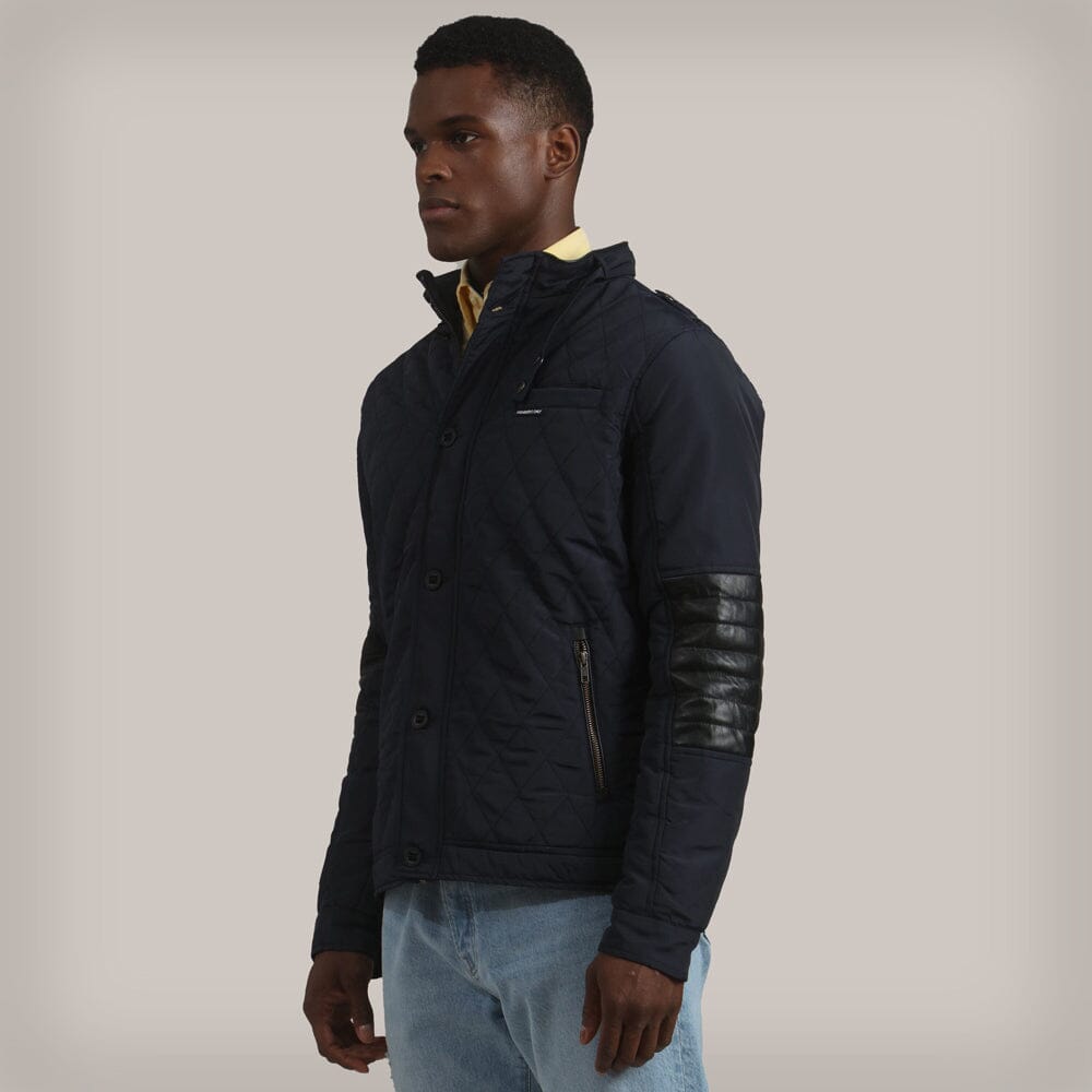 Men's Winslow Quilted Jacket Men's Jackets Members Only Navy Small 