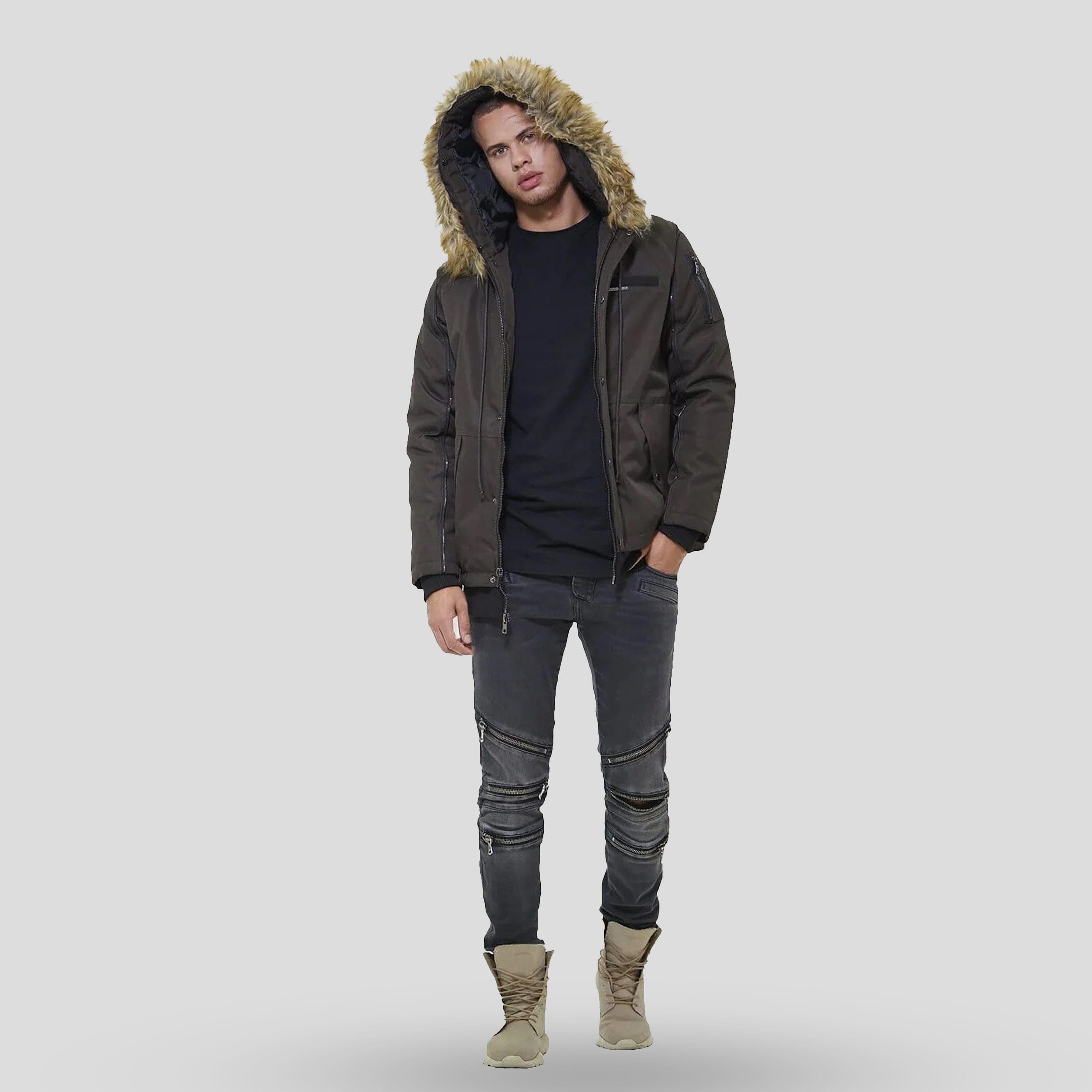 Men's Oxford Snorkel Parka Jacket - FINAL SALE Men's Jackets Members Only 