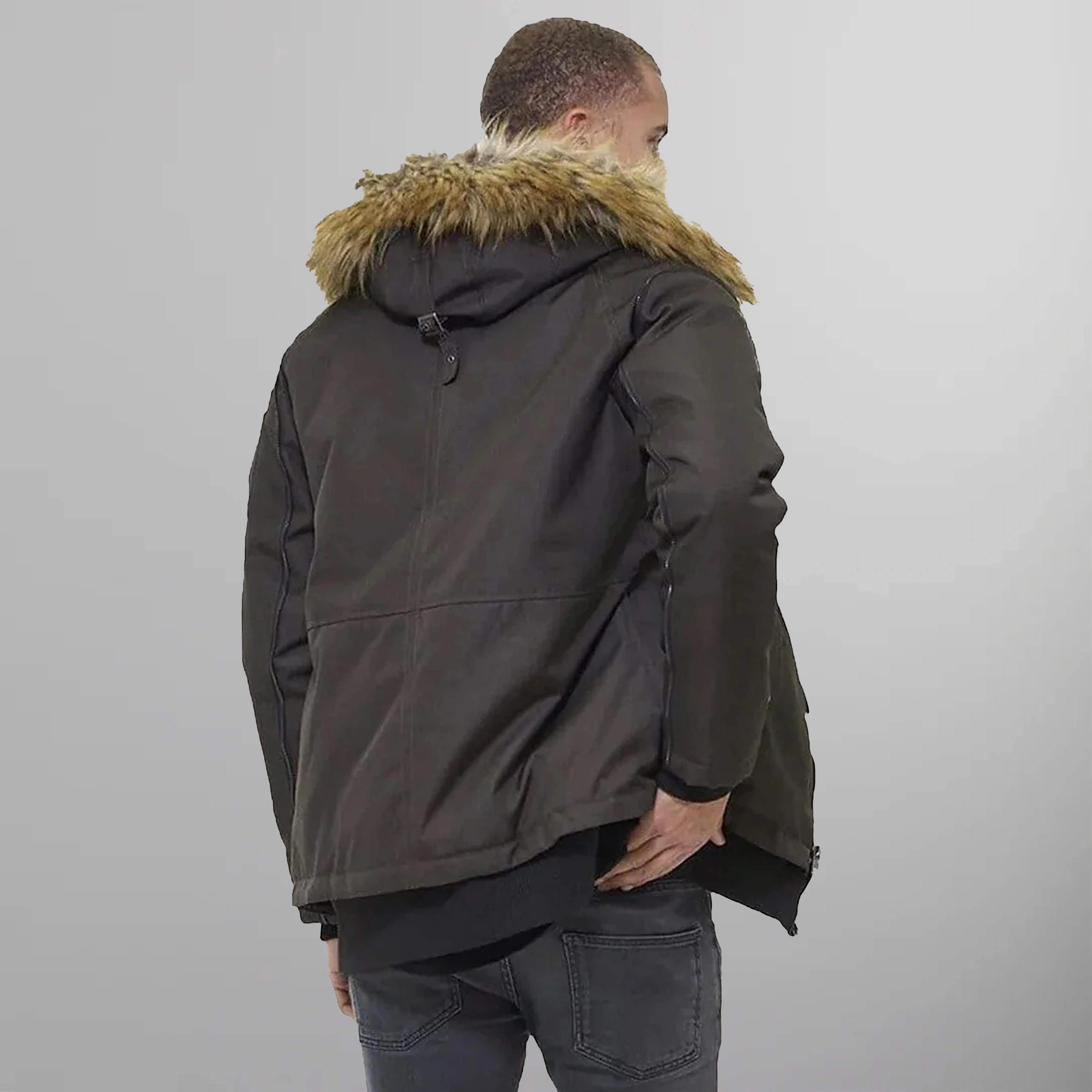 Men's Oxford Snorkel Parka Jacket - FINAL SALE Men's Jackets Members Only | Brown