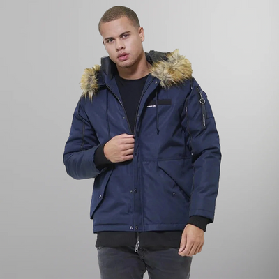 Men's Oxford Snorkel Parka Jacket - FINAL SALE Men's Jackets Members Only | Navy