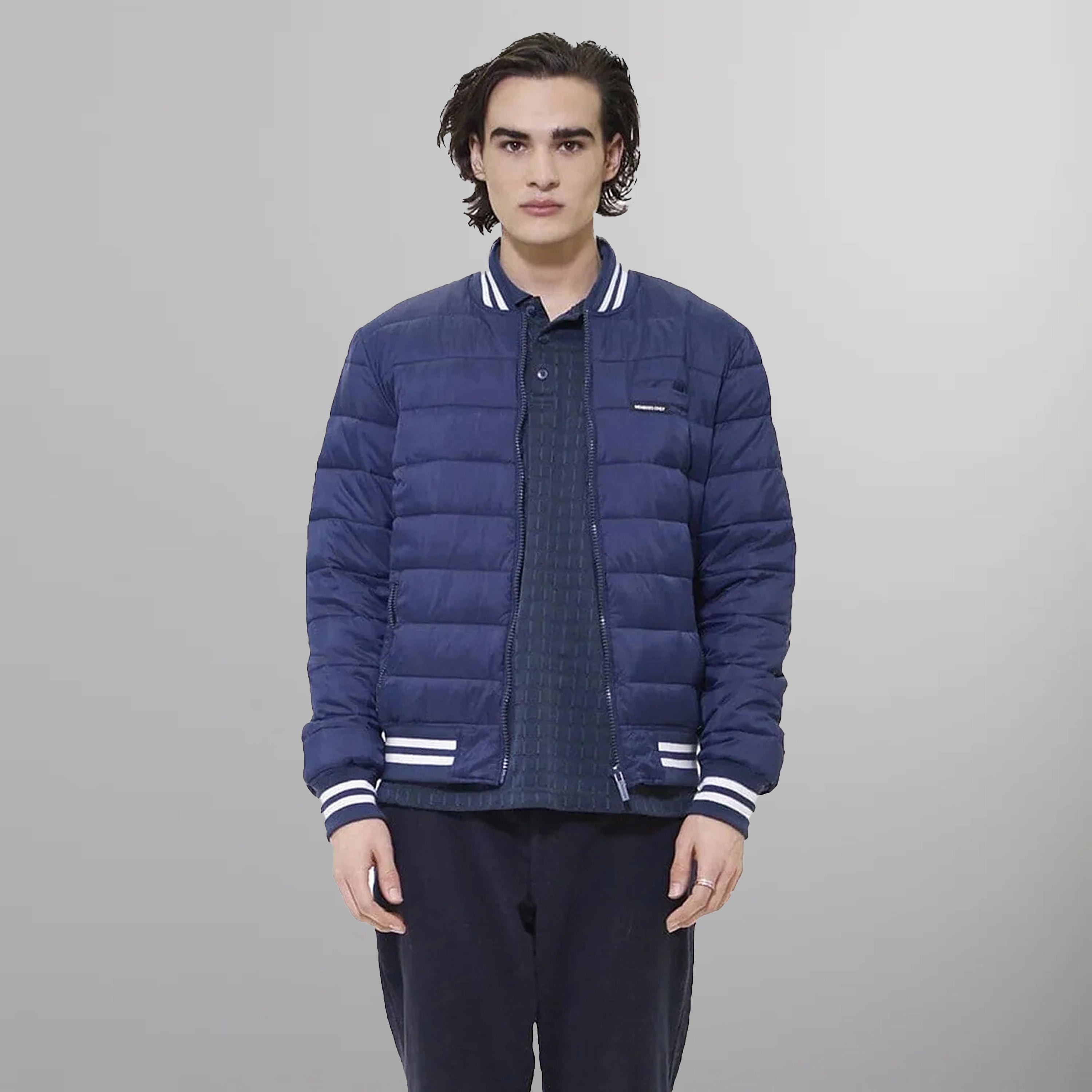 Men's Varsity Puffer Jacket - FINAL SALE Men's Jackets Members Only Navy Small 