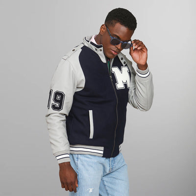 Men's Varsity Jacket Men's Iconic Jacket Members Only Navy Small 