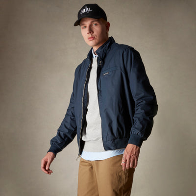 Men's Classic Iconic Racer Jacket Men's Iconic Jacket Members Only® Navy Small 