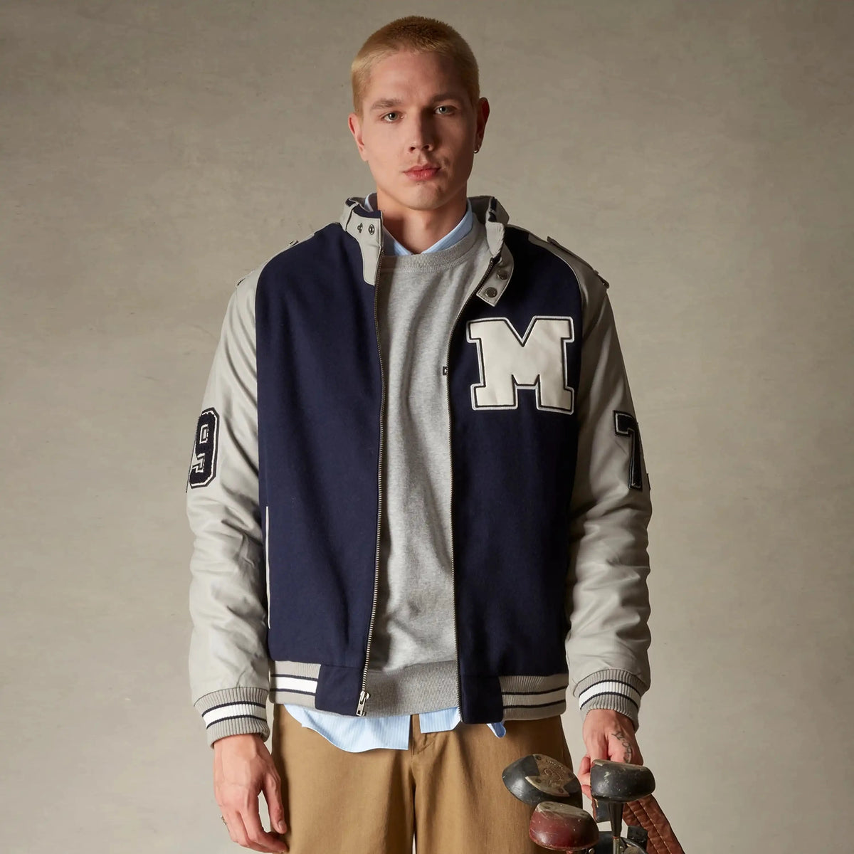 Men's Designer Varsity Letterman Jackets Members Only