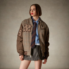 ジャケット・アウター block pattern tweed jacket block pattern tweed jacket