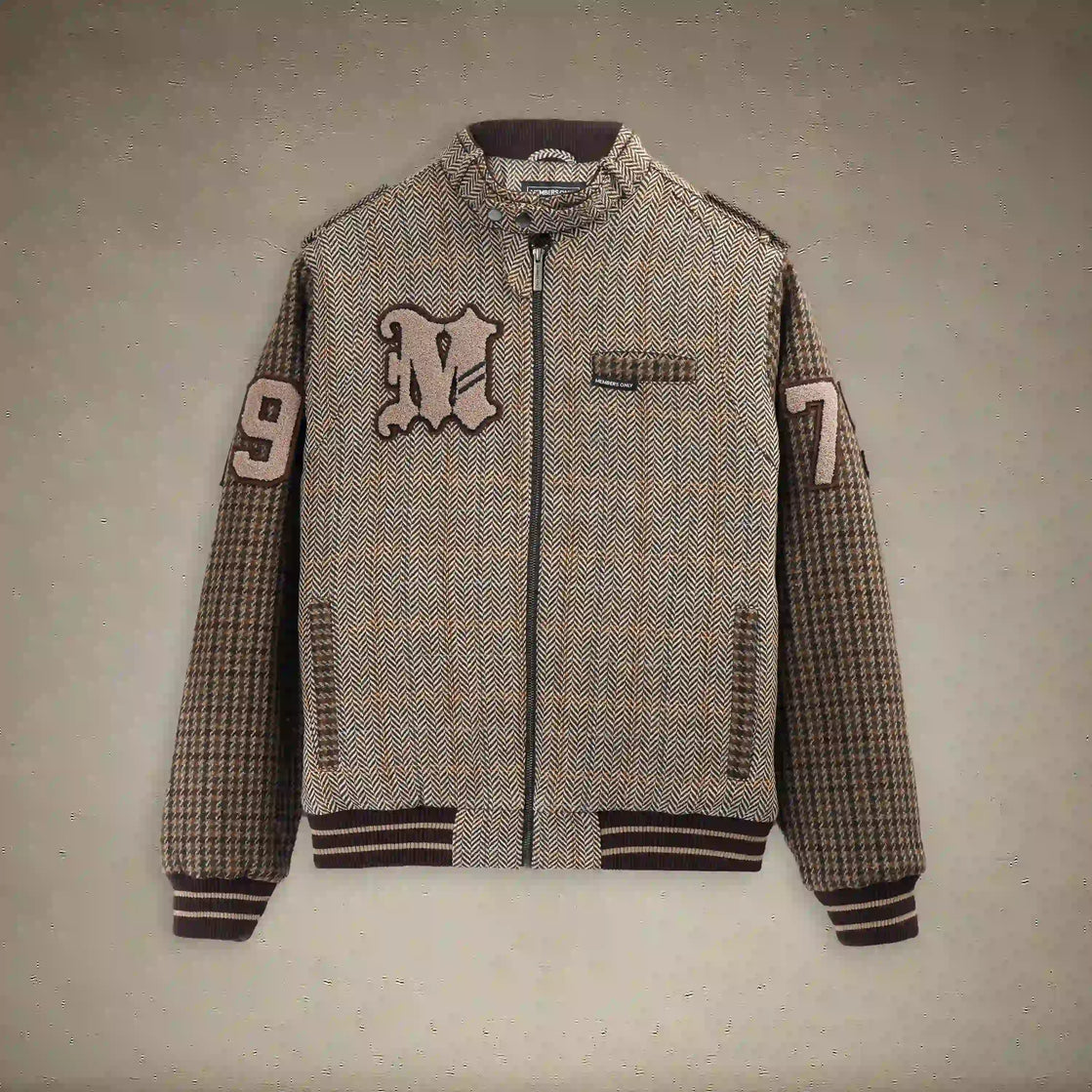 Designer Women's Varsity Jacket | Members Only Tweed Jacket