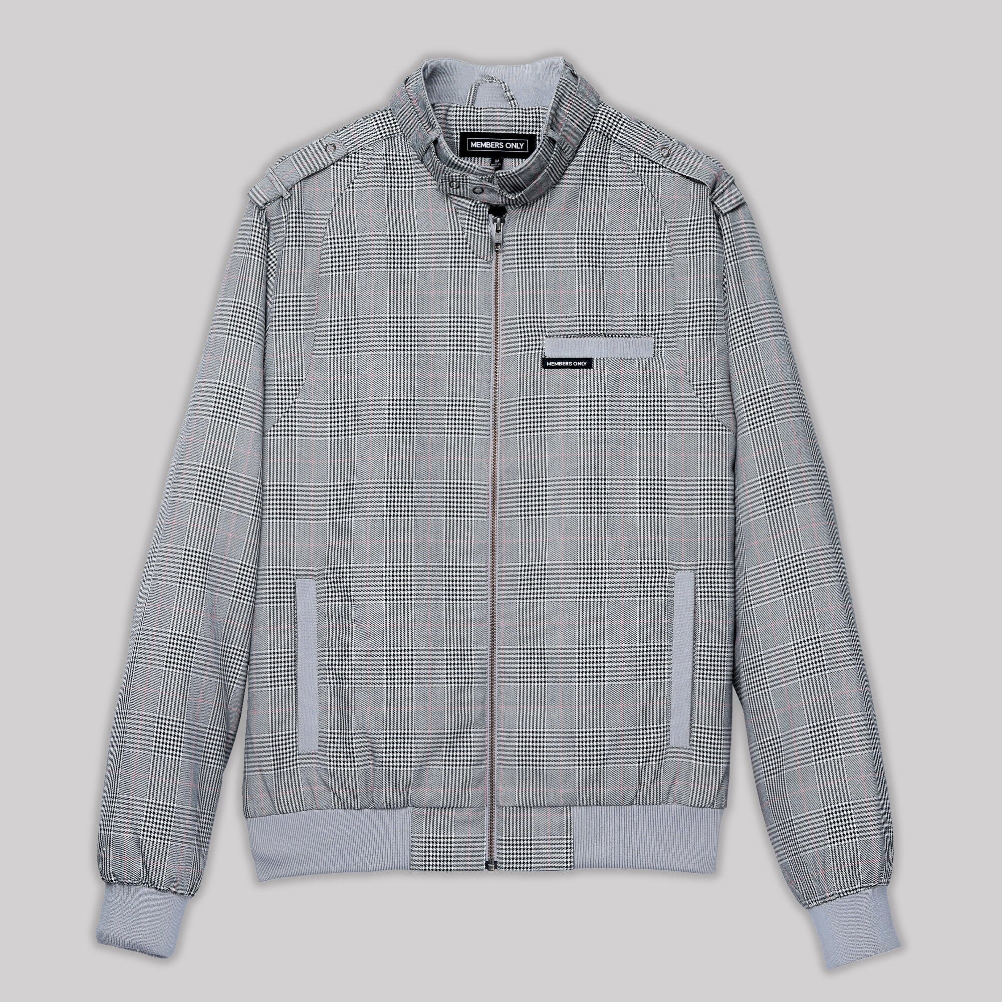 Men's Anderson Glen Plaid Iconic Racer Jacket Men's Members Only 