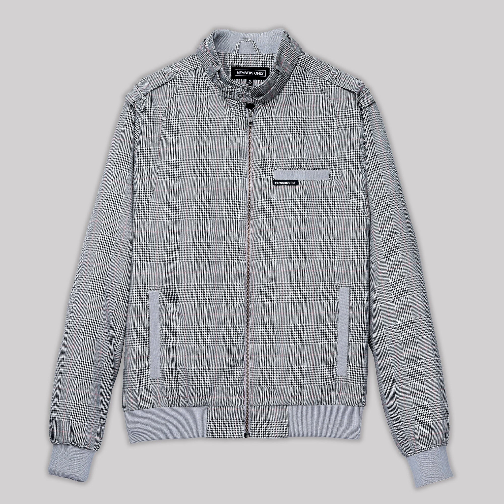 Women's Anderson Glen Plaid Oversized Jacket Unisex Members Only Official 