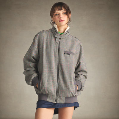 Women's Anderson Glen Plaid Oversized Jacket Women's Iconic Jacket Members Only 