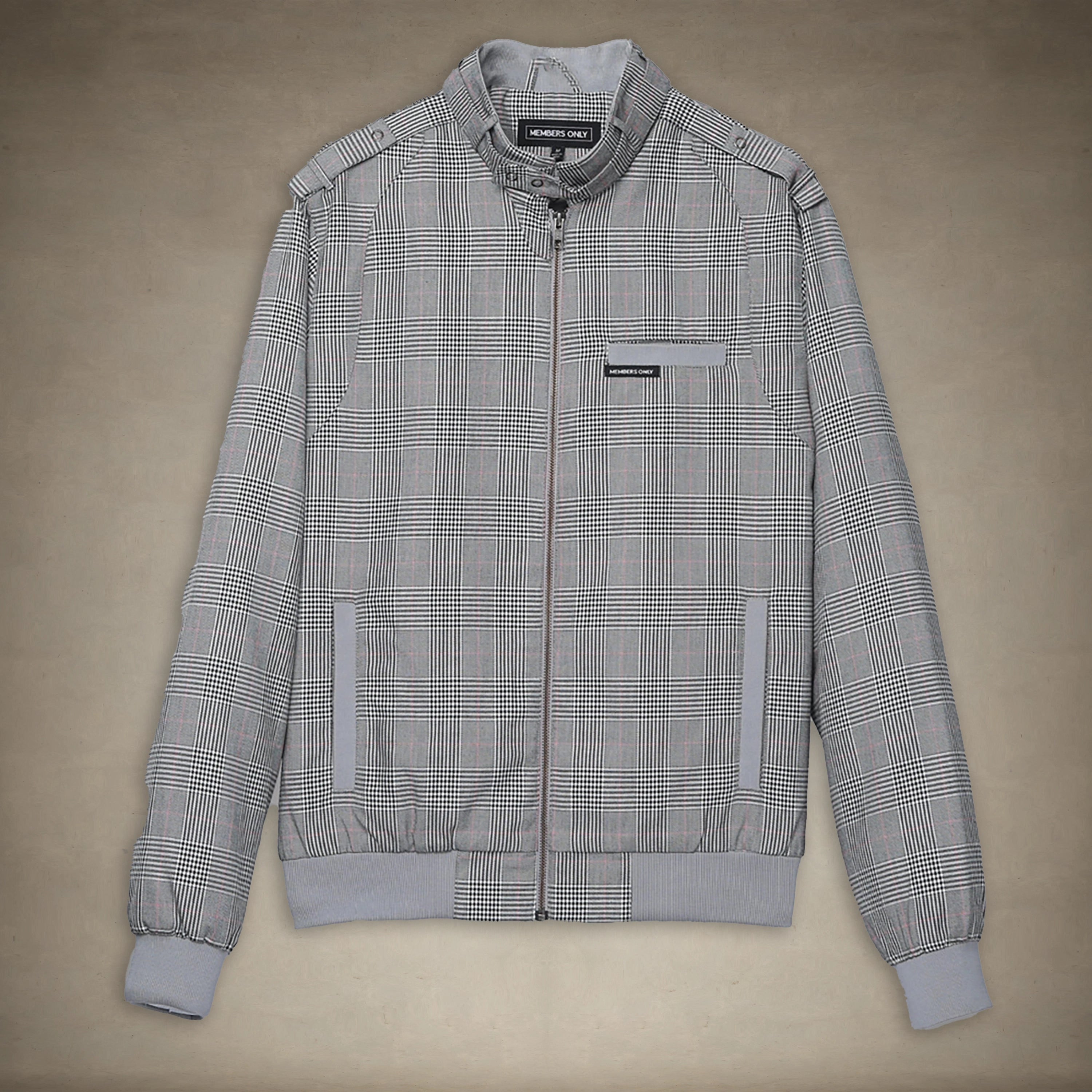 Men's Anderson Glen Plaid Iconic Racer Jacket Men's Iconic Jacket Members Only® 