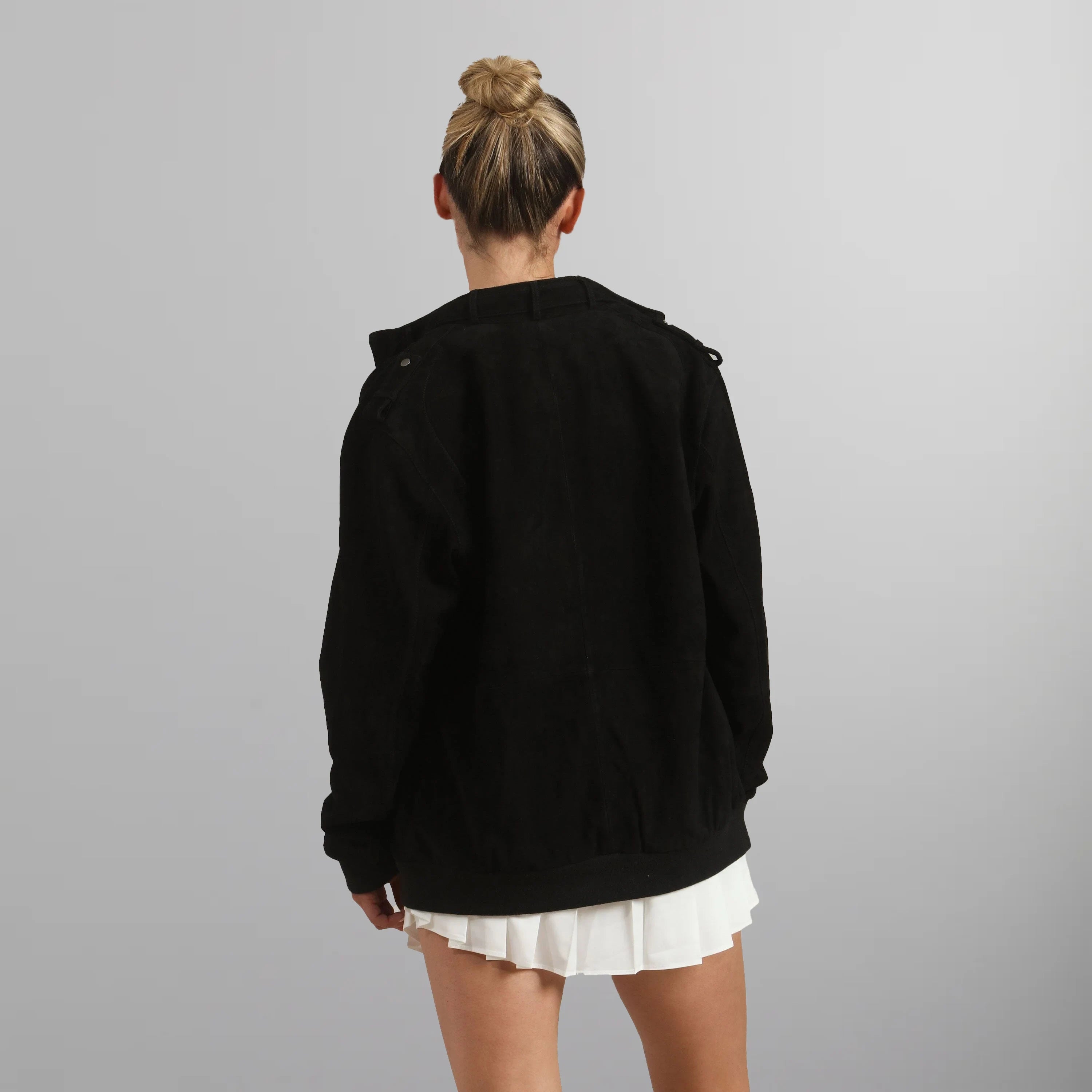 Women's Soft Suede Iconic Oversized Jacket Women's Iconic Jacket Members Only 