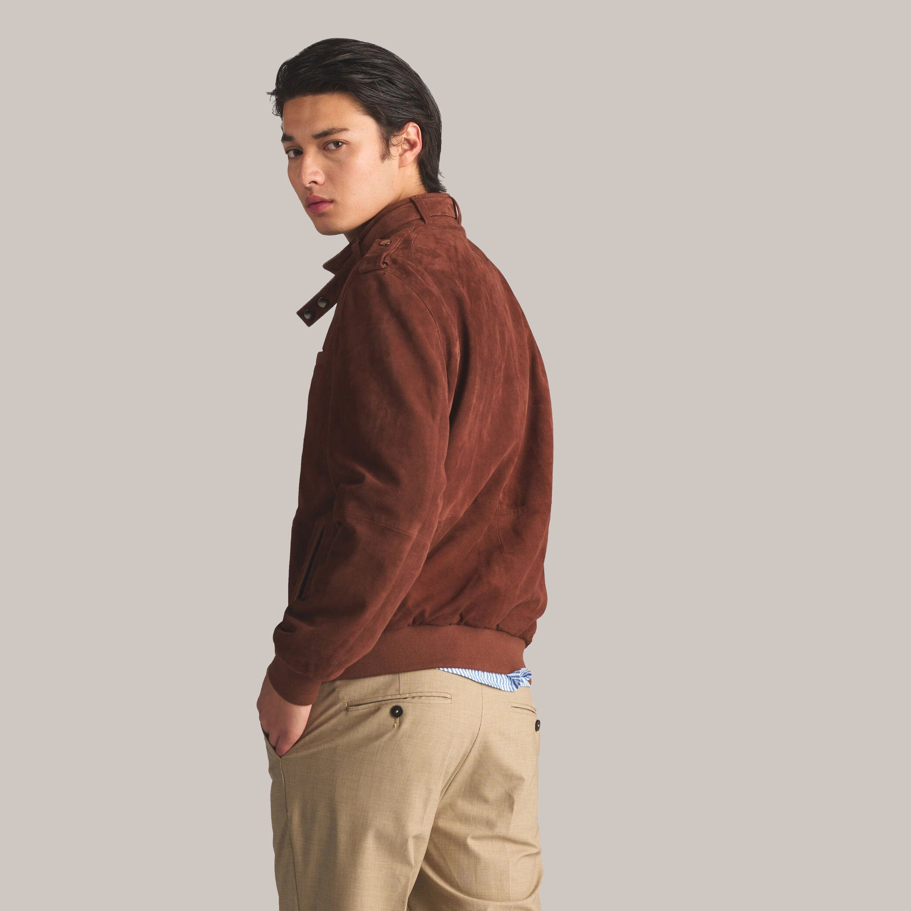 Men's Soft Suede Leather Jacket – Members Only®