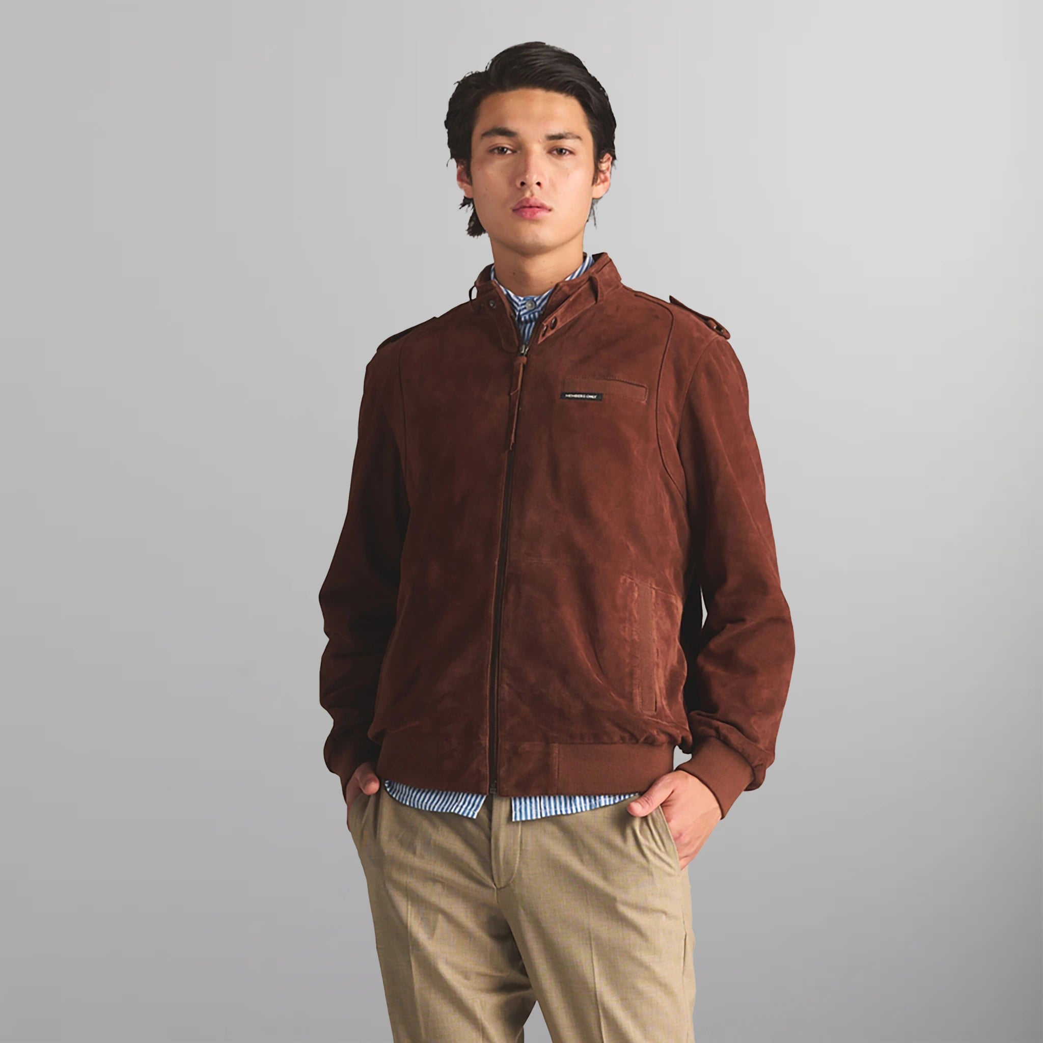 Men's Soft Suede Iconic Jacket Men's Iconic Jacket Members Only 