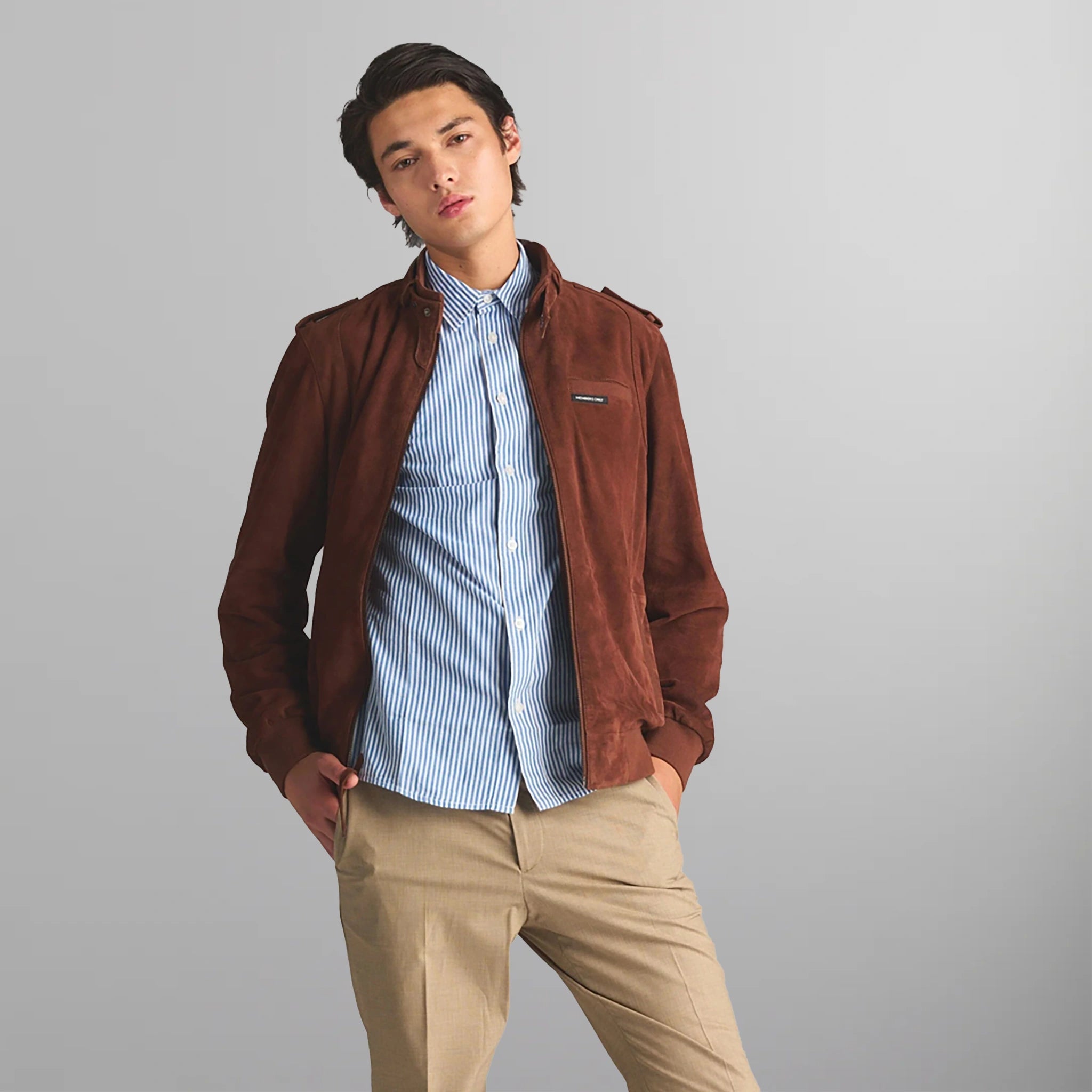 Men's Soft Suede Iconic Jacket Men's Iconic Jacket Members Only 