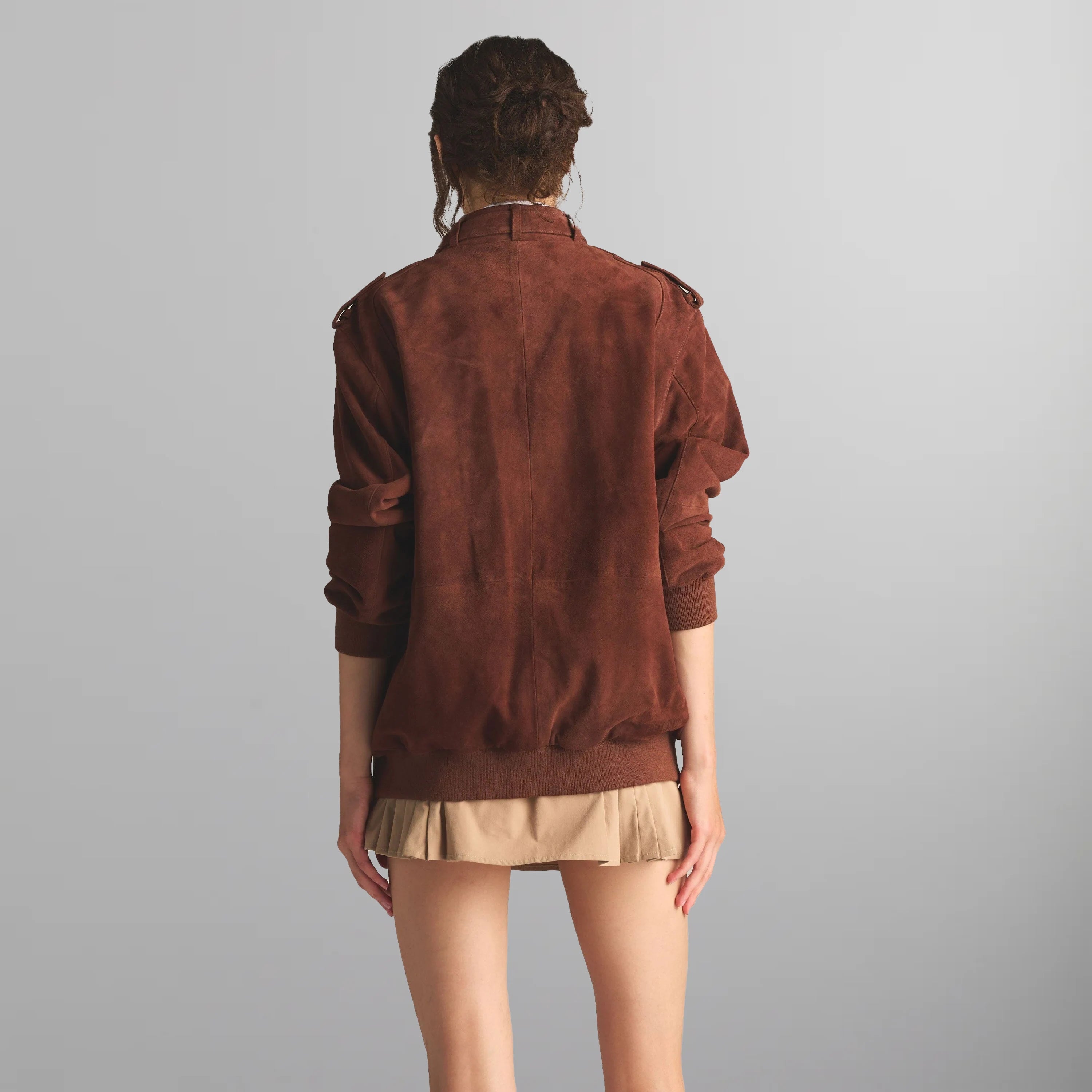 Women's Soft Suede Iconic Oversized Jacket Women's Iconic Jacket Members Only 