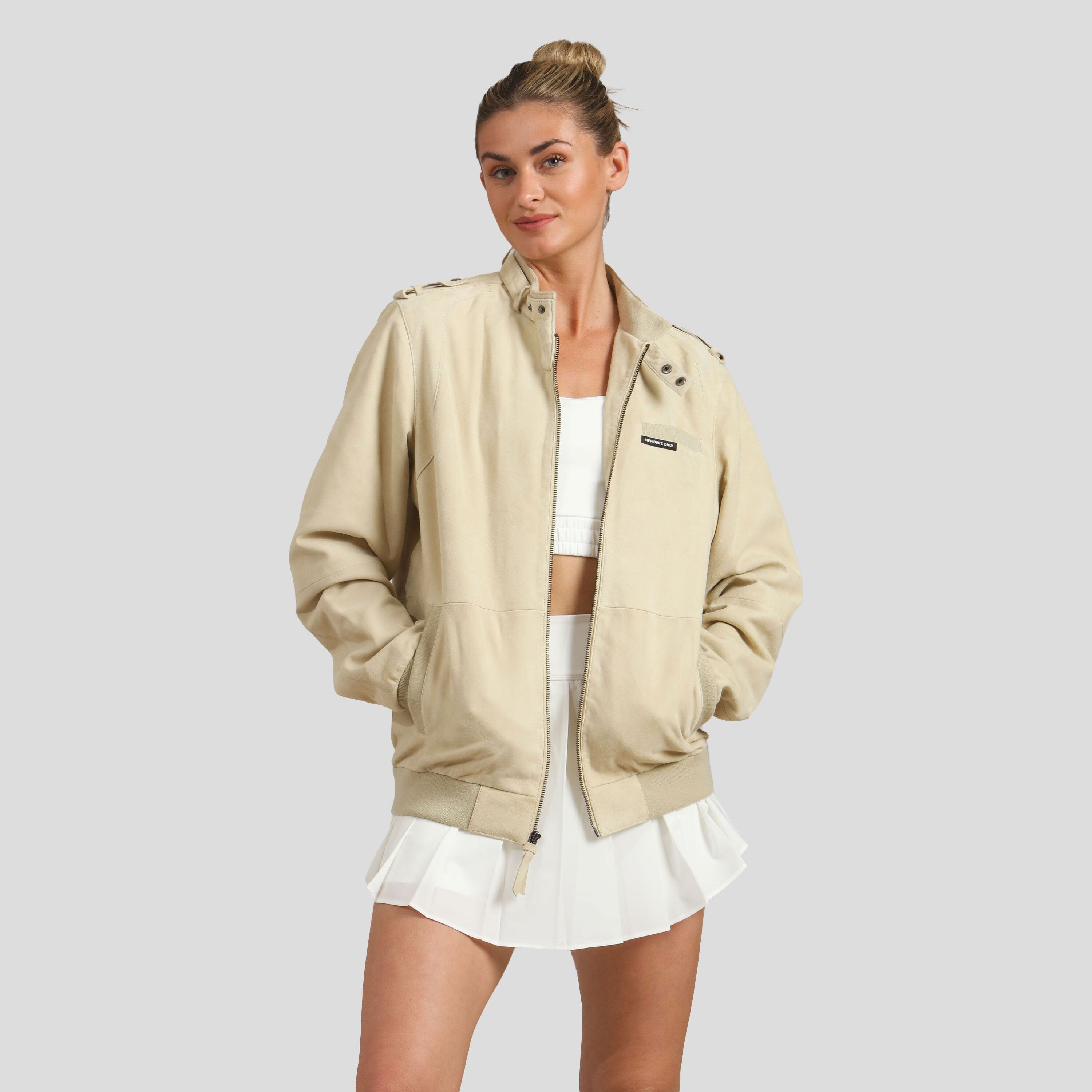 Women's Soft Suede Iconic Oversized Jacket