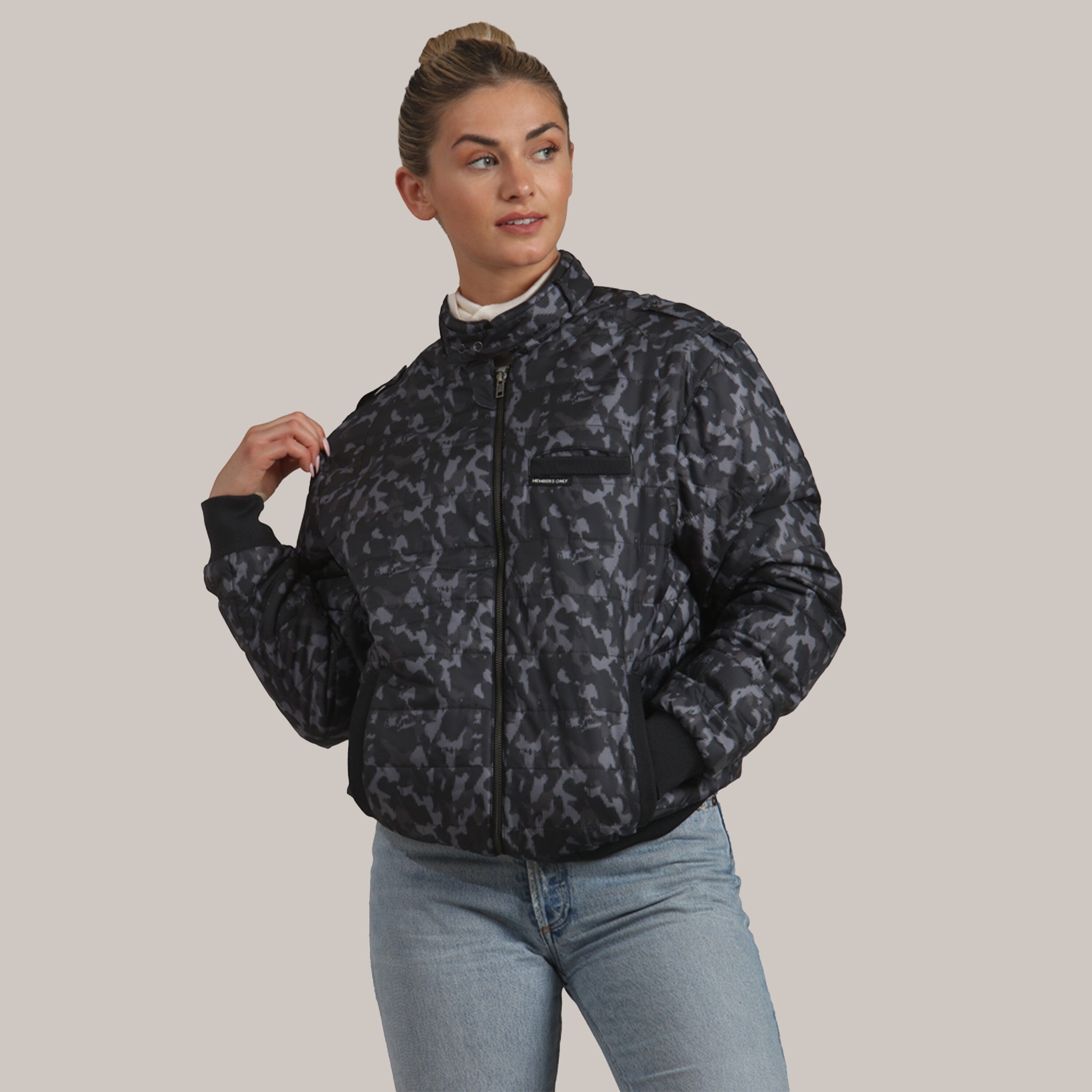Women's SoHo Oversized Quilted Jacket Women's Iconic Jacket Members Only 