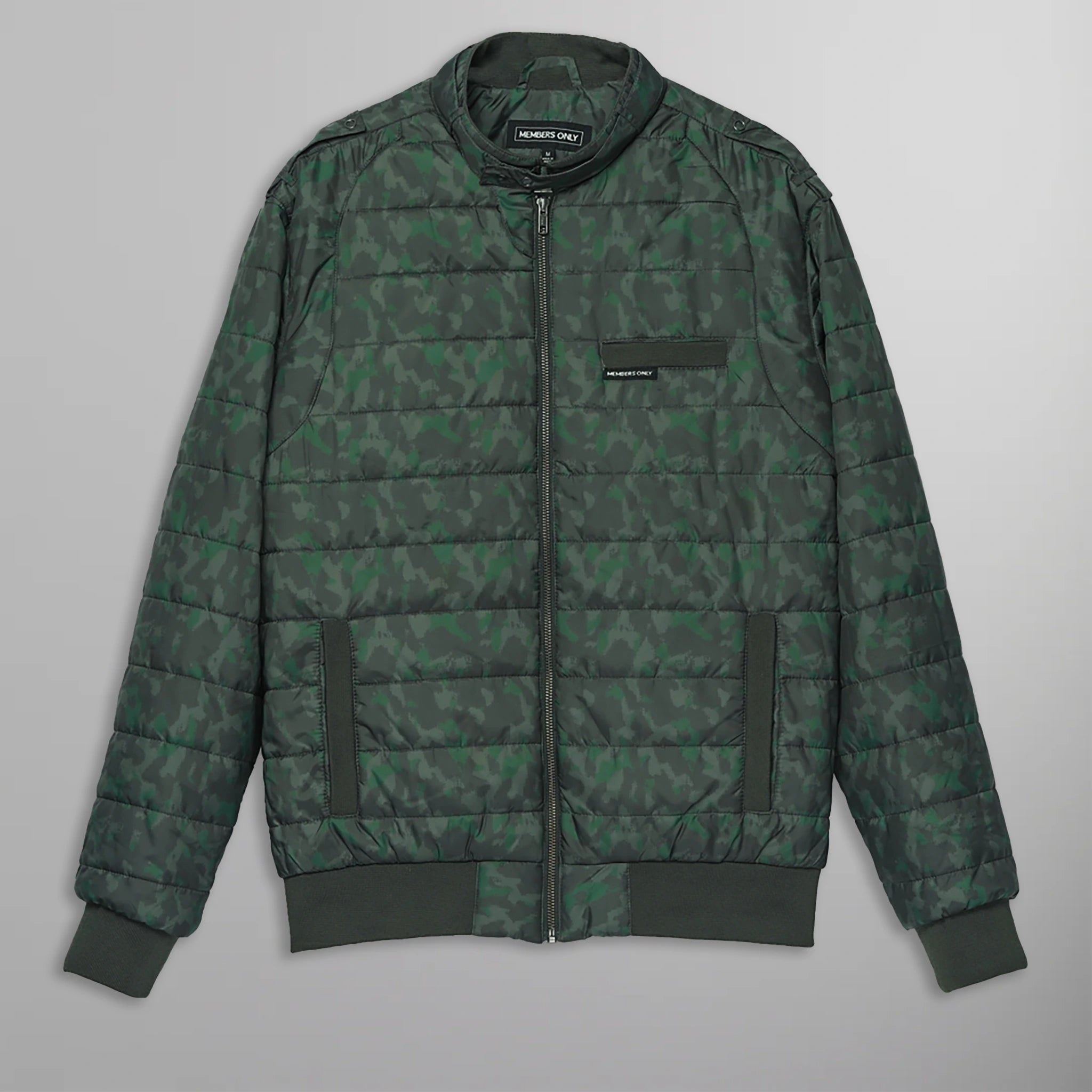 Members only quilted bomber jacket hotsell