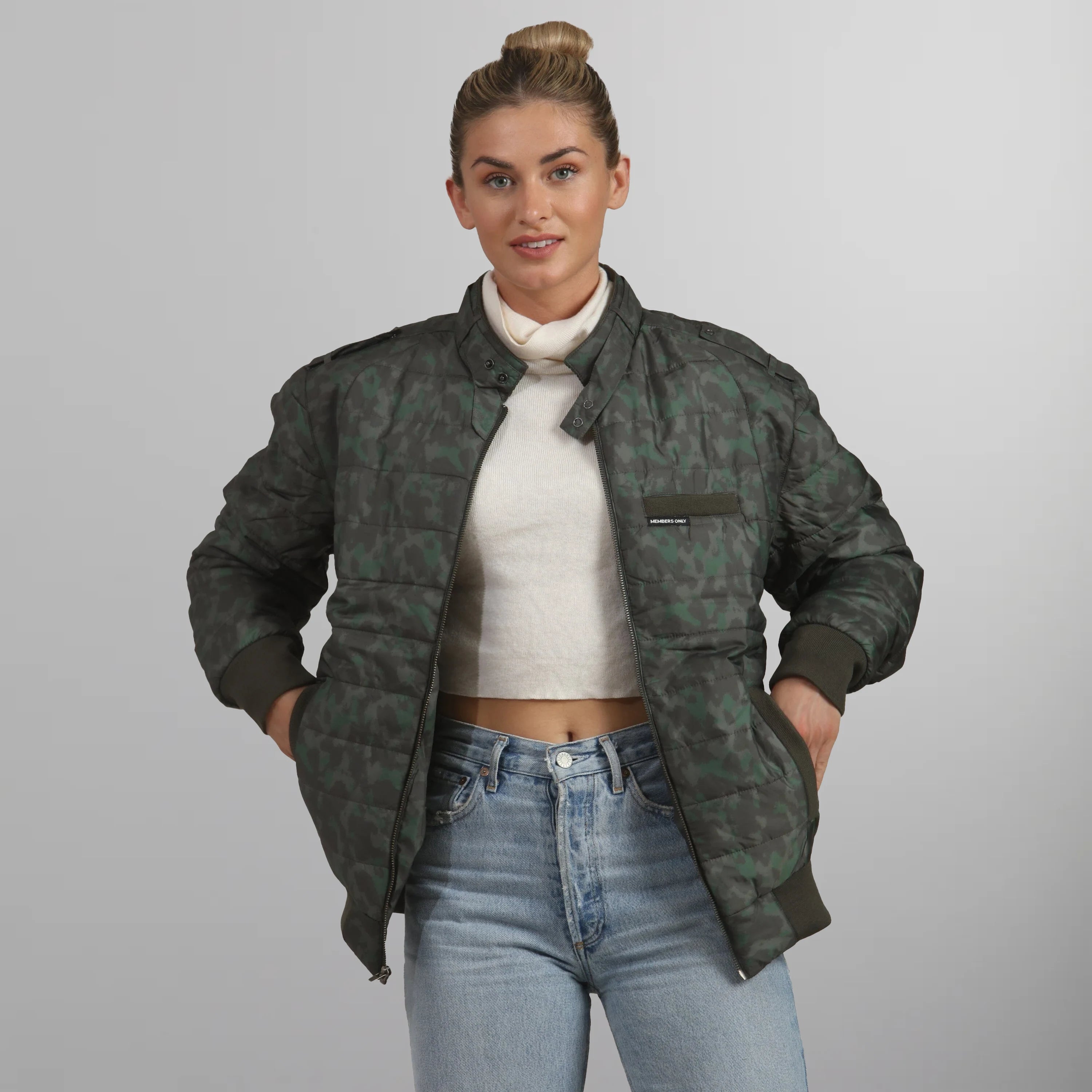 Women's SoHo Oversized Quilted Jacket Women's Iconic Jacket Members Only 