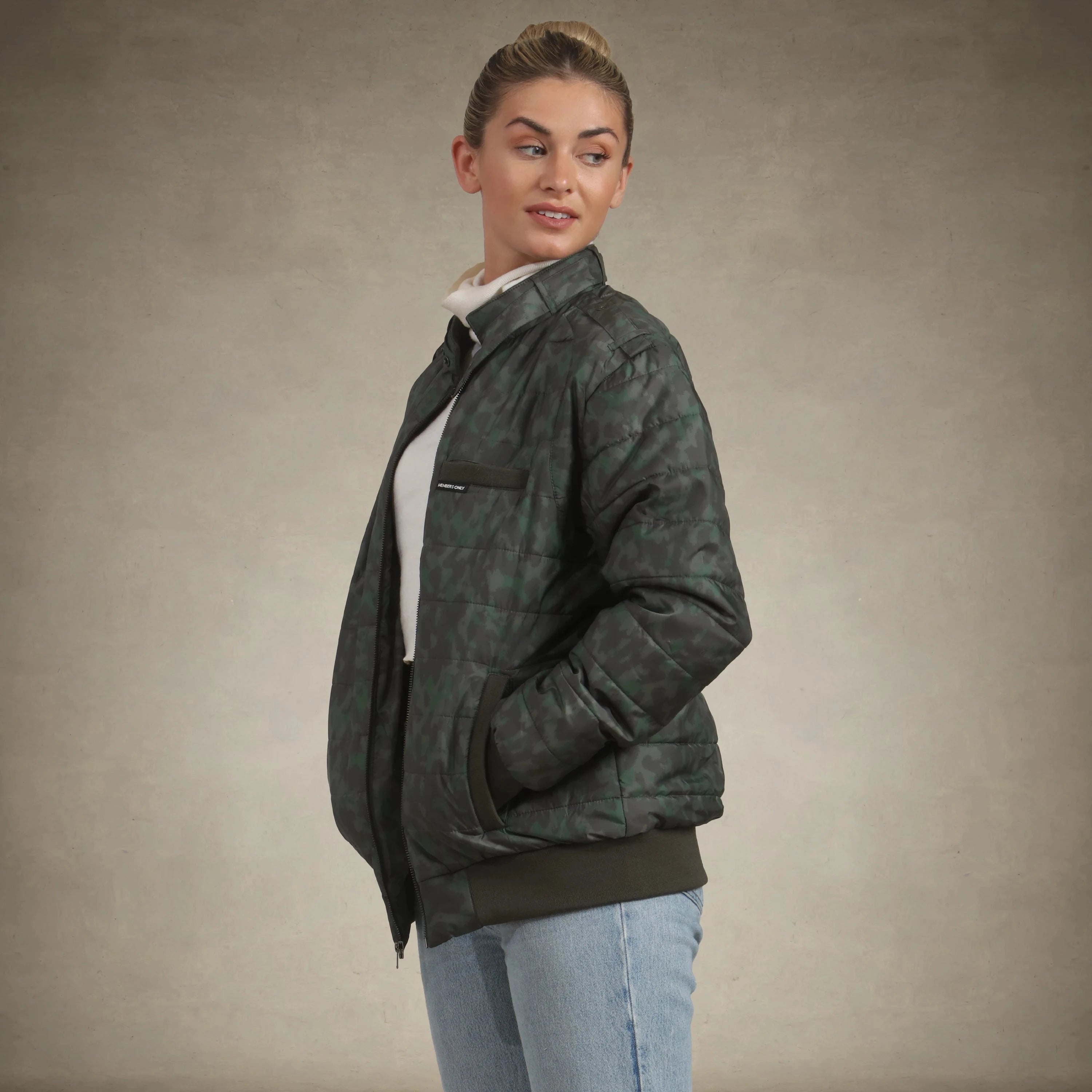 Women's SoHo Oversized Quilted Jacket Women's Iconic Jacket Members Only® 