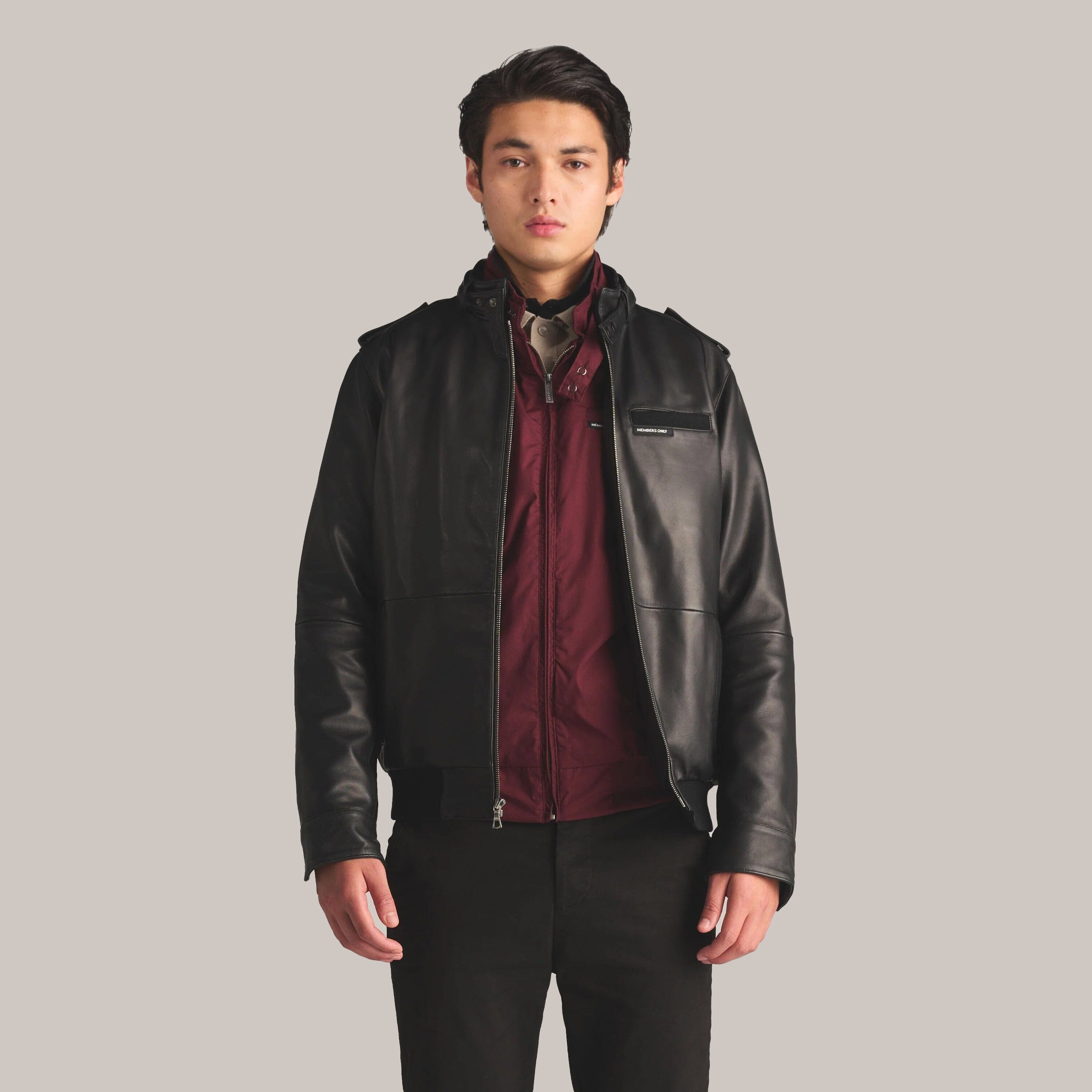 Men's Lambskin Leather Iconic Jacket – Members Only®