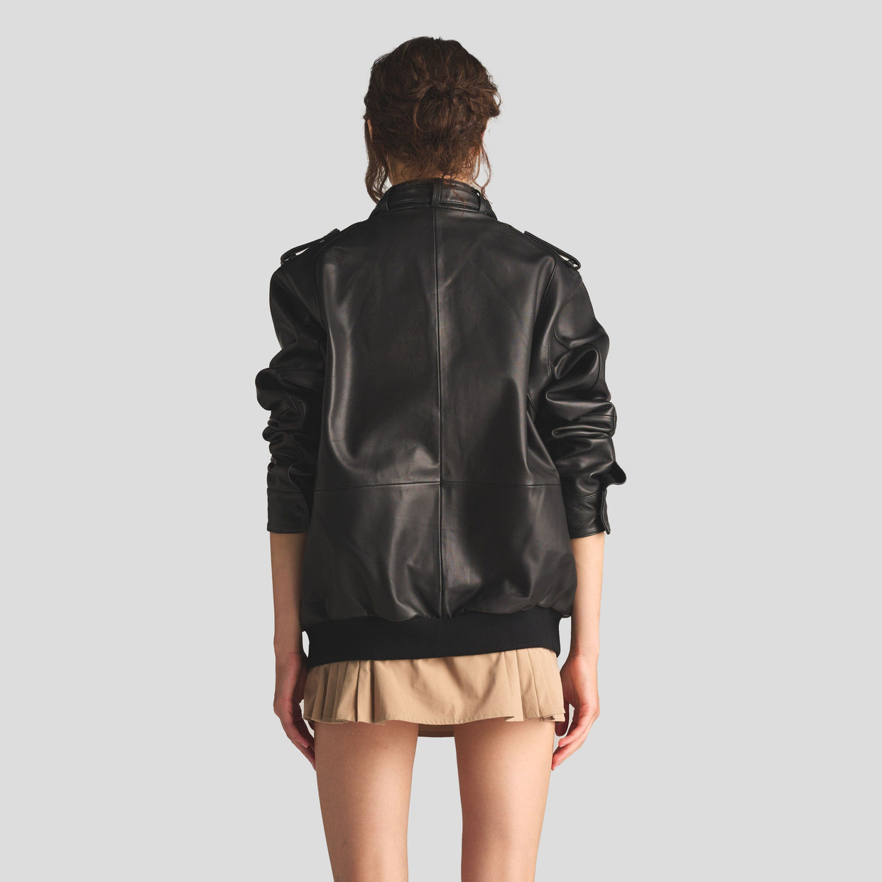 Women's Lambskin Leather Iconic Oversized Jacket – Members Only®