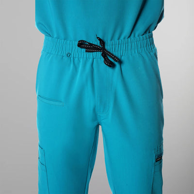 London Jogger Scrub Pants Mens Scrub Pants Members Only Teal Small Regular