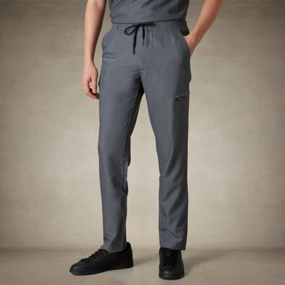 Hampton Open Bottom Scrub Pants Mens Scrub Pants Members Only® Graphite Small Regular