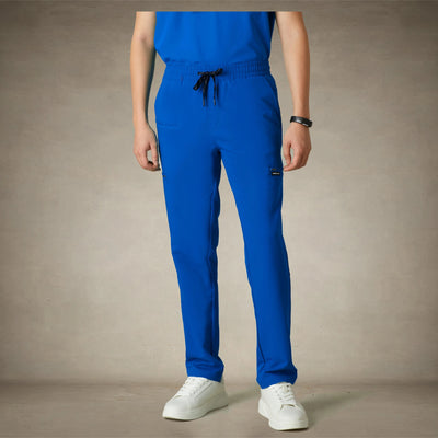 Hampton Open Bottom Scrub Pants Mens Scrub Pants Members Only® Royal Blue Small Regular