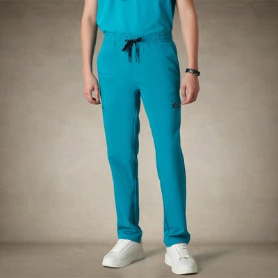 Hampton Open Bottom Scrub Pants Mens Scrub Pants Members Only® Teal Small Regular