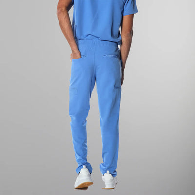 Hampton Open Bottom Scrub Pants Mens Scrub Pants Members Only | Ceil Blue