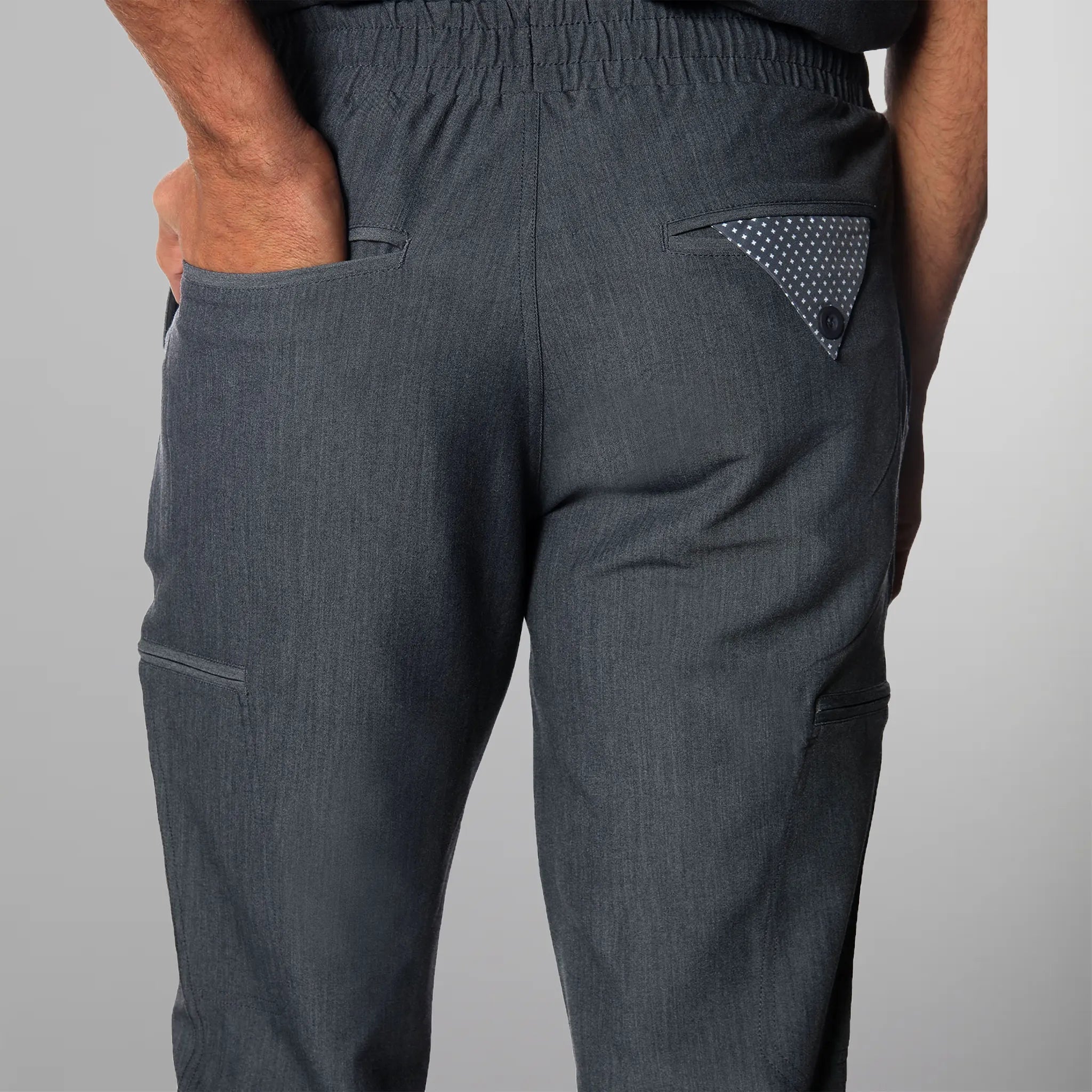 Hampton Open Bottom Scrub Pants 
Mens Scrub Pants Members Only | Graphite