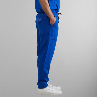 Hampton Open Bottom Scrub Pants Mens Scrub Pants Members Only |  Royal Blue