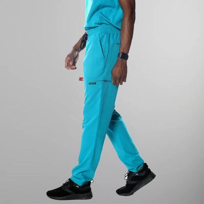 Hampton Open Bottom Scrub Pants Mens Scrub Pants Members Only | Teal 