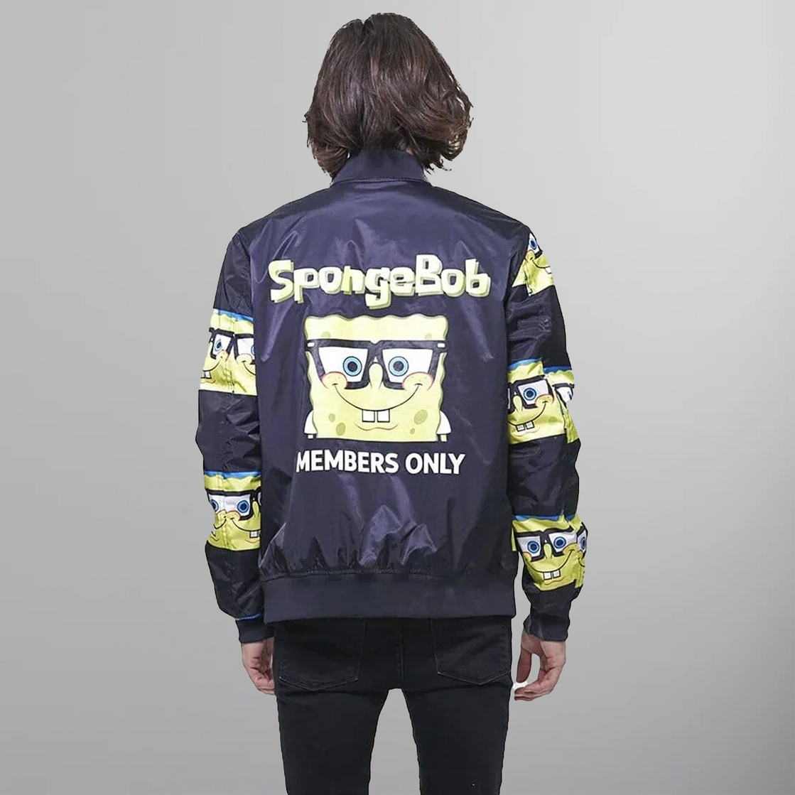 Spongebob Members Only Bomber store Coat