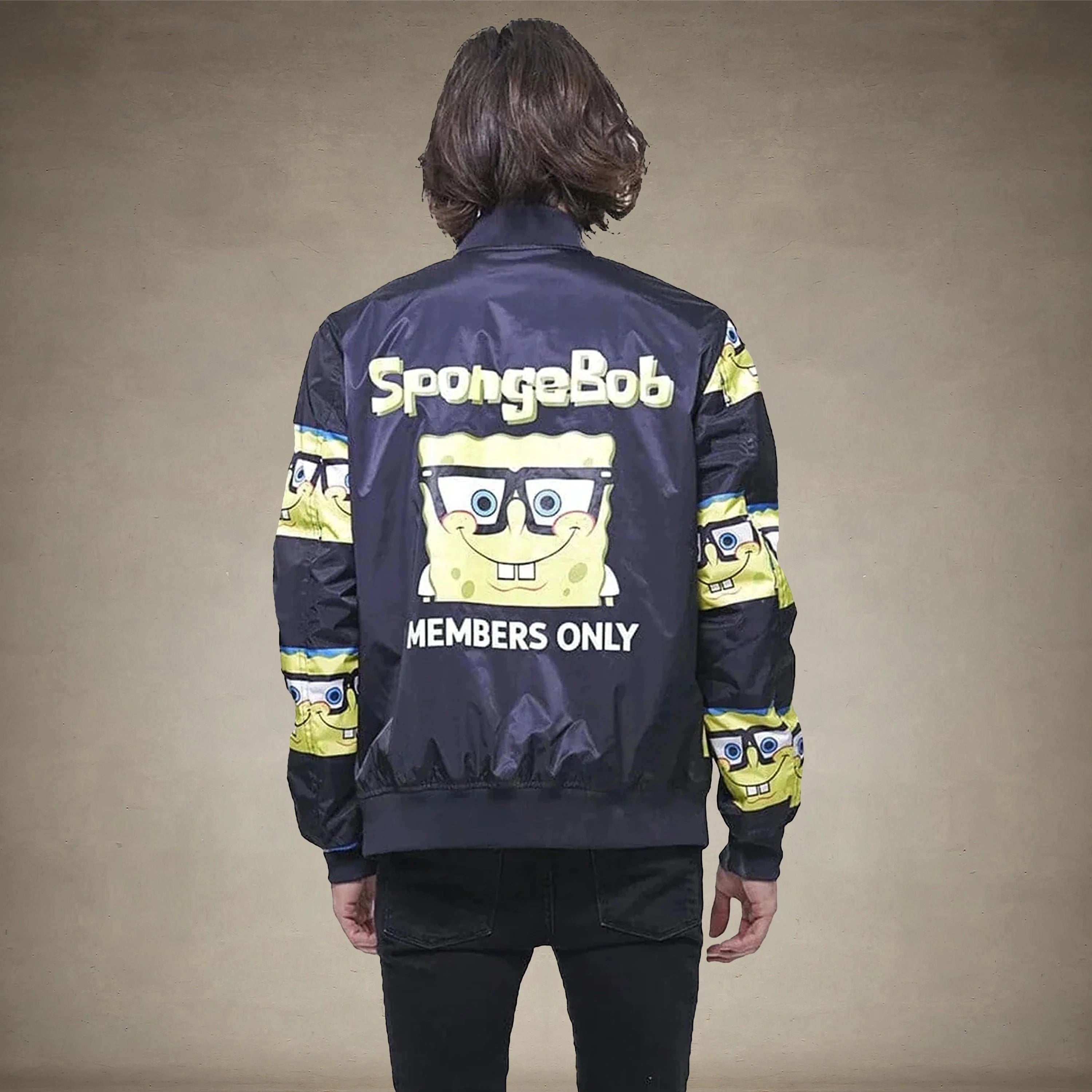 Men's Nickelodeon Spongebob Bomber Jacket - FINAL SALE Men's Jackets Members Only® 