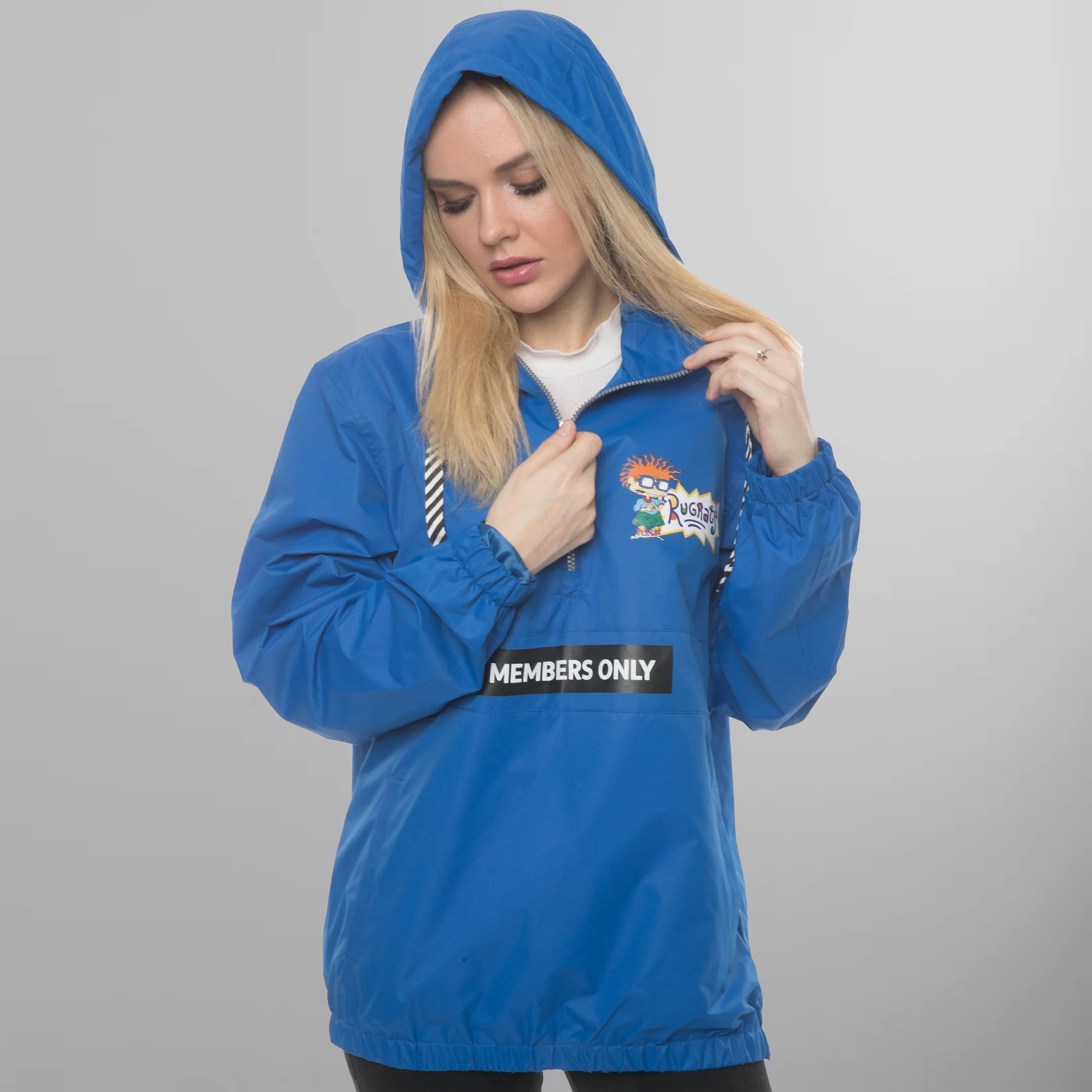 Women's Nickelodeon Collab Popover Oversized Jacket - FINAL SALE Womens Jacket Members Only 