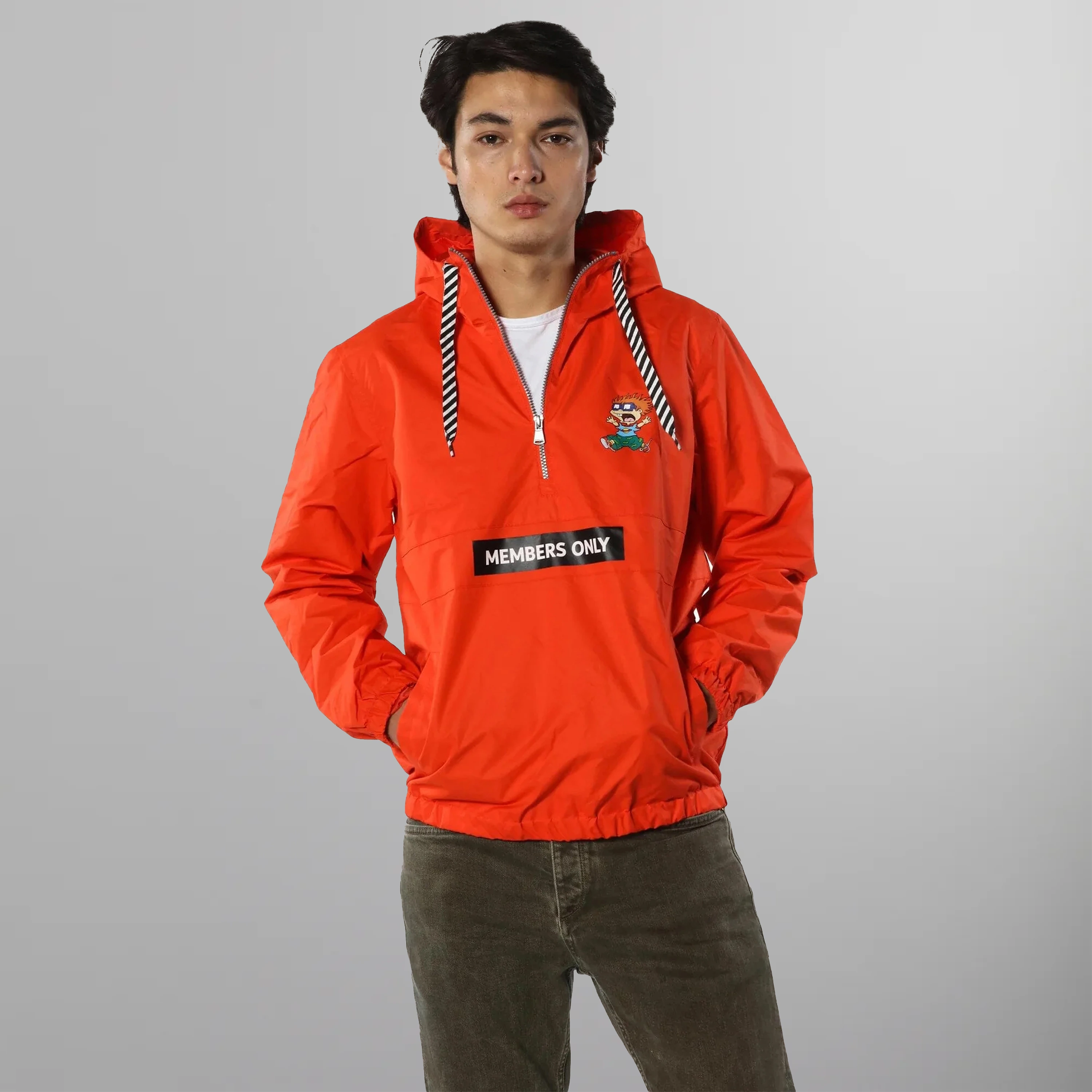 Men's Nickelodeon Collab Popover Jacket - FINAL SALE jacket Members Only 