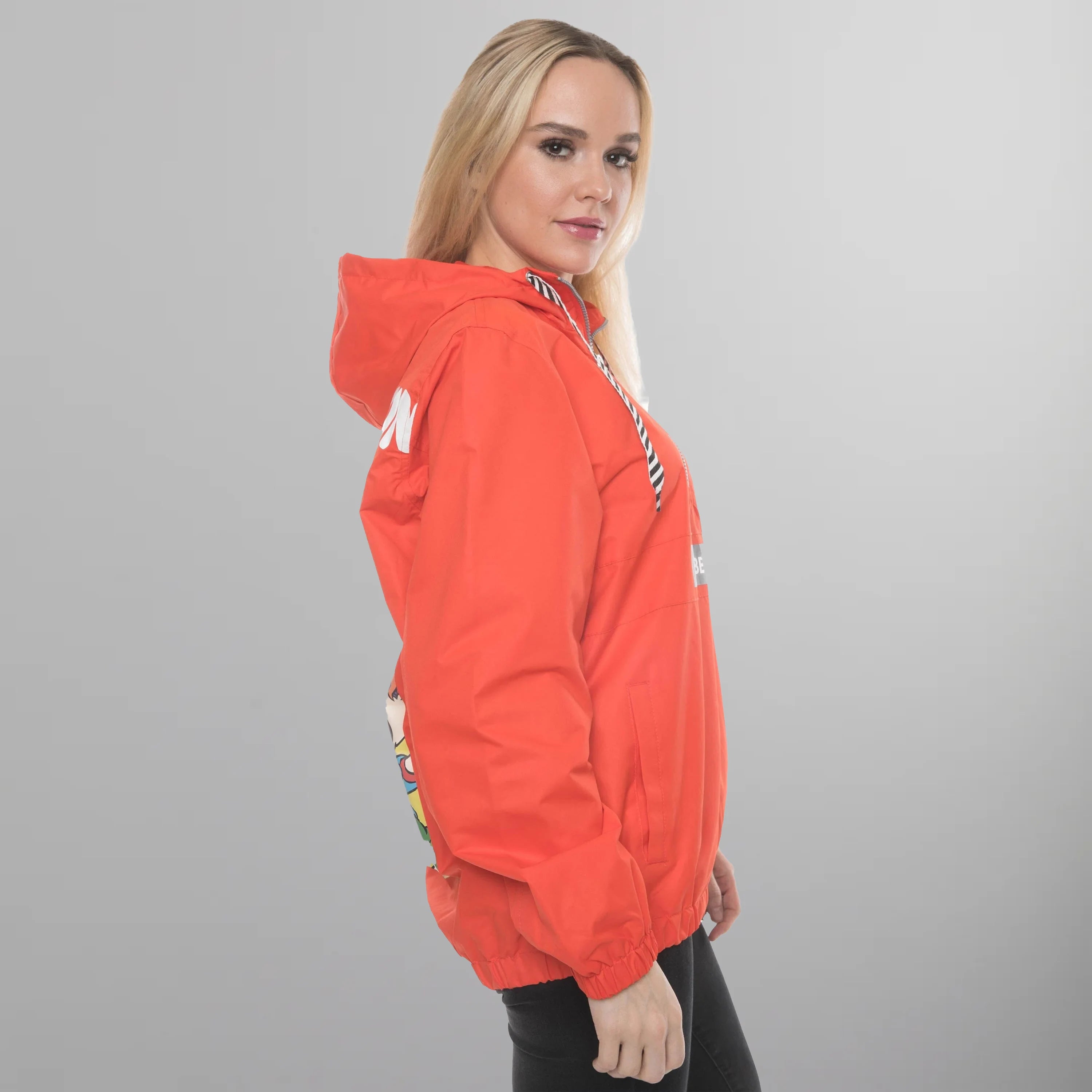 Women's Nickelodeon Collab Popover Oversized Jacket - FINAL SALE Womens Jacket Members Only 