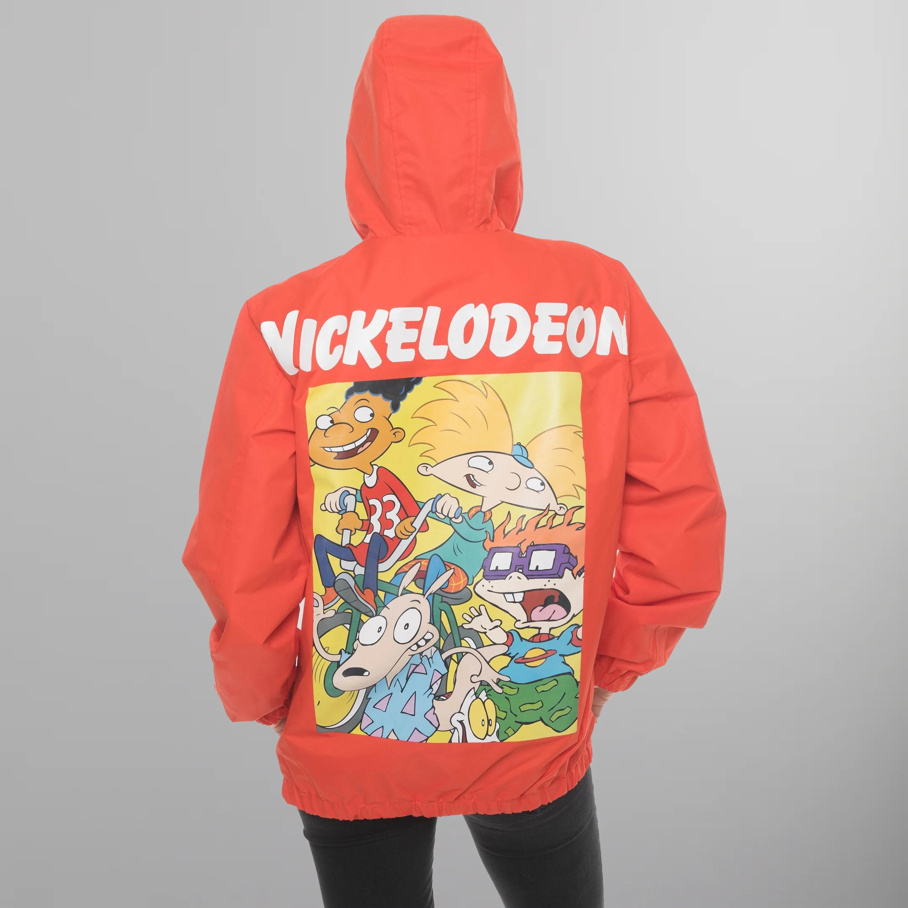 Women's Nickelodeon Collab Popover Oversized Jacket - FINAL SALE Womens Jacket Members Only 